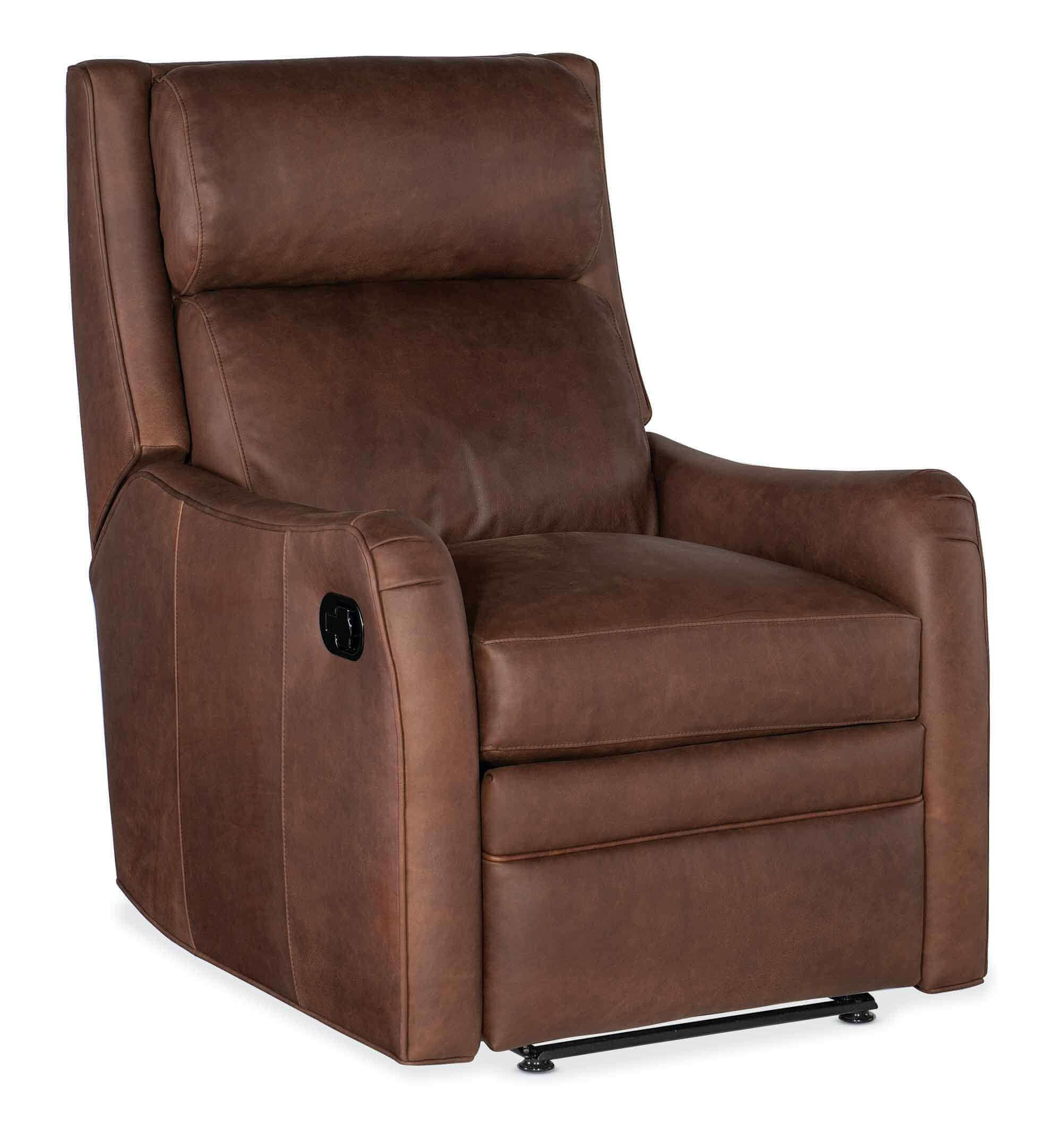 Abbott Leather Swivel Glider Recliner - Image 6