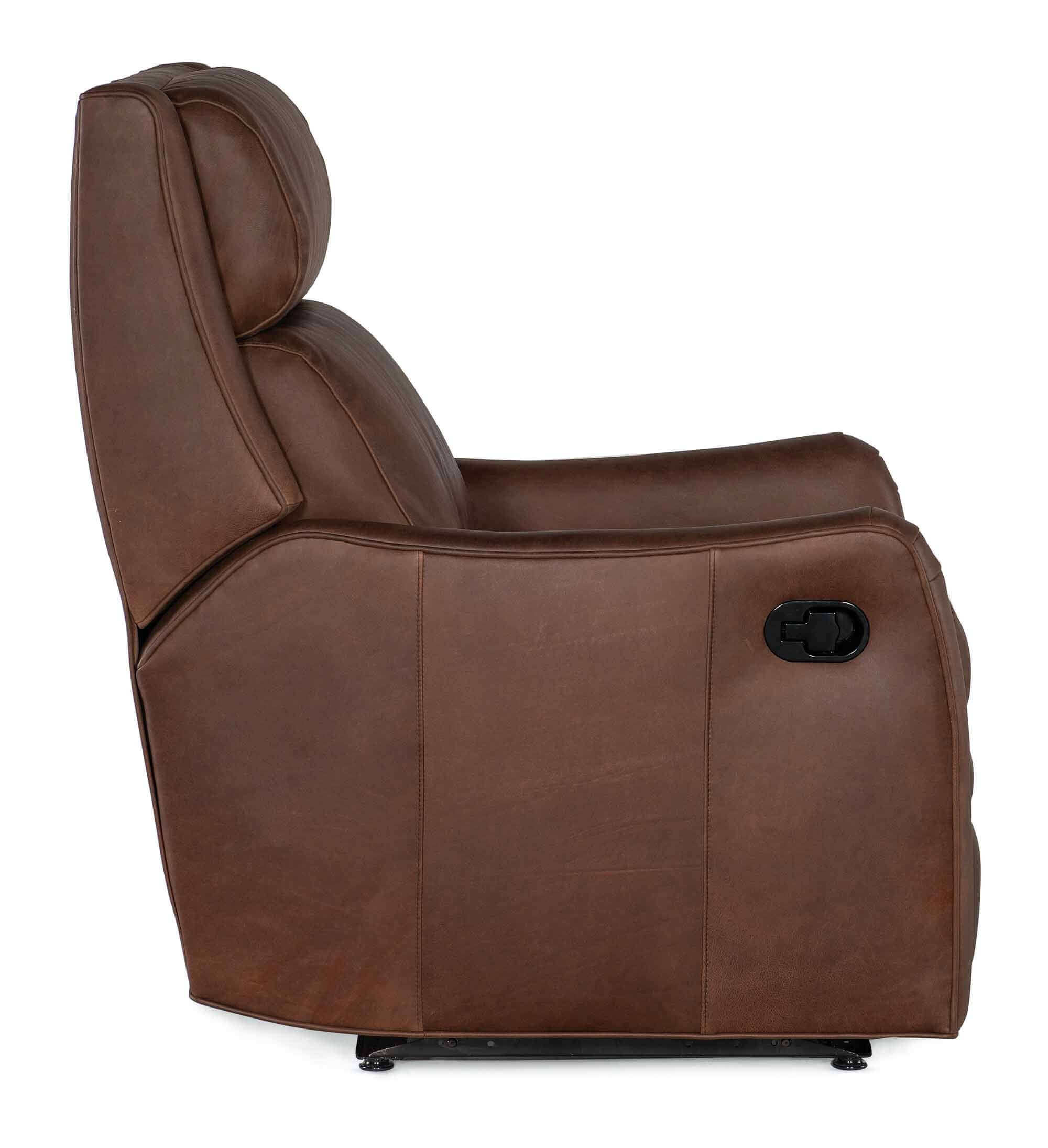 Abbott Leather Swivel Glider Recliner - Image 7