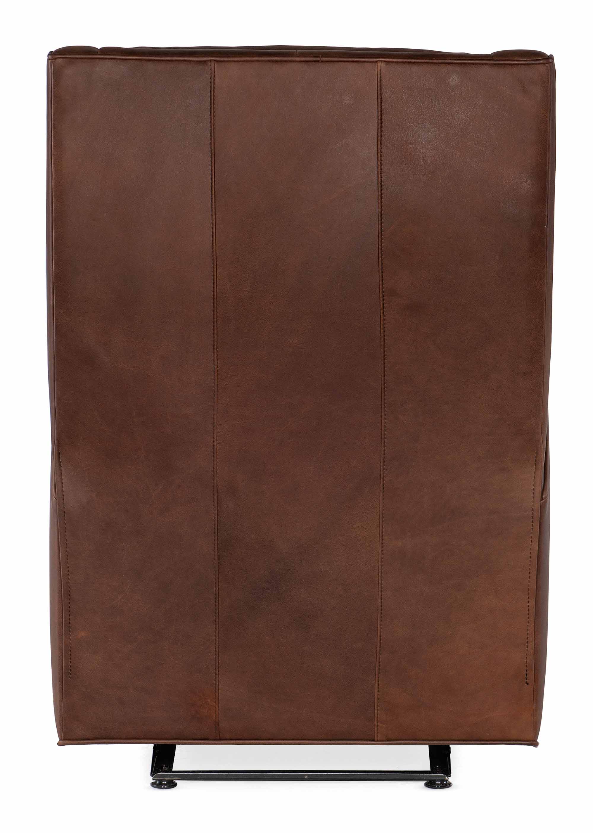 Abbott Leather Swivel Glider Recliner - Image 8