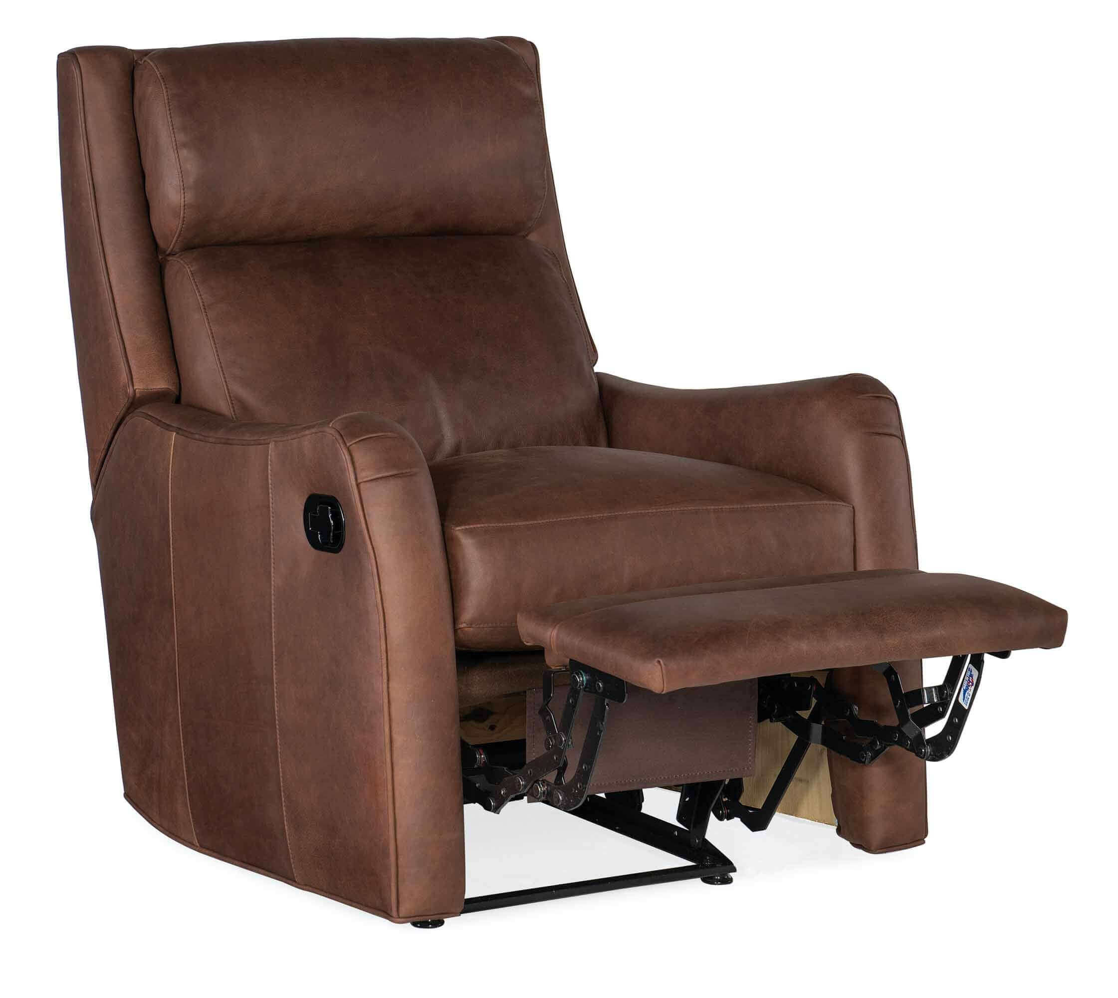 Abbott Leather Swivel Glider Recliner - Image 9