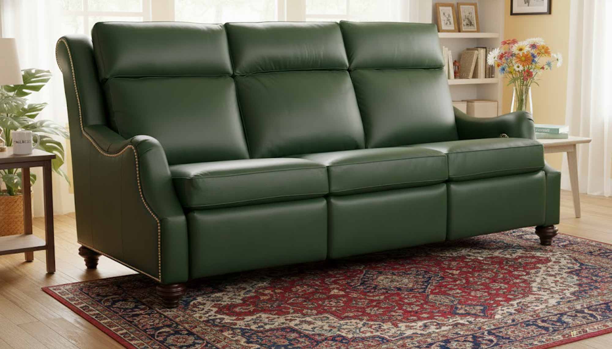 Abigail Leather Power Reclining Sofa With Articulating Headrest - Image 6