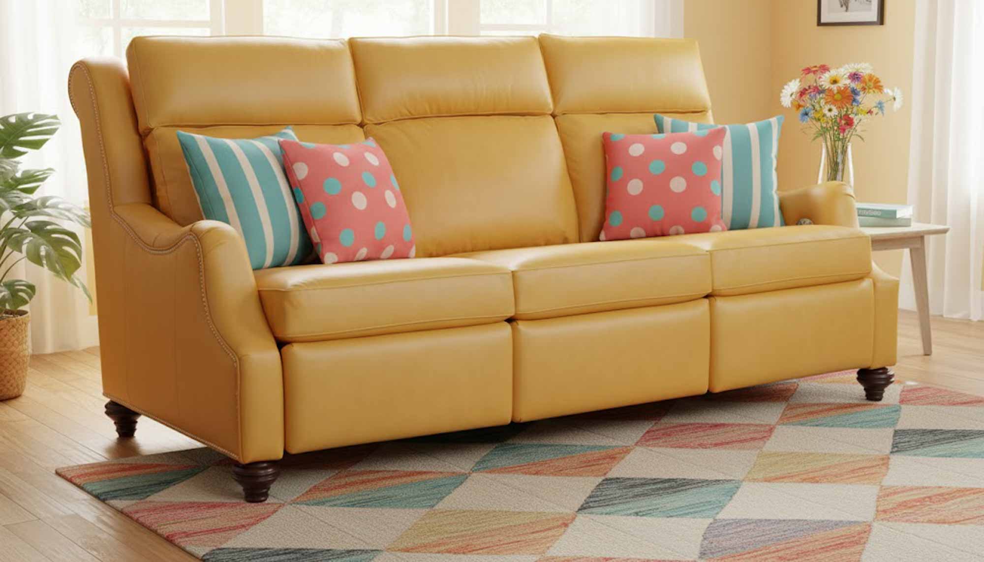 Abigail Leather Power Reclining Sofa With Articulating Headrest - Image 8