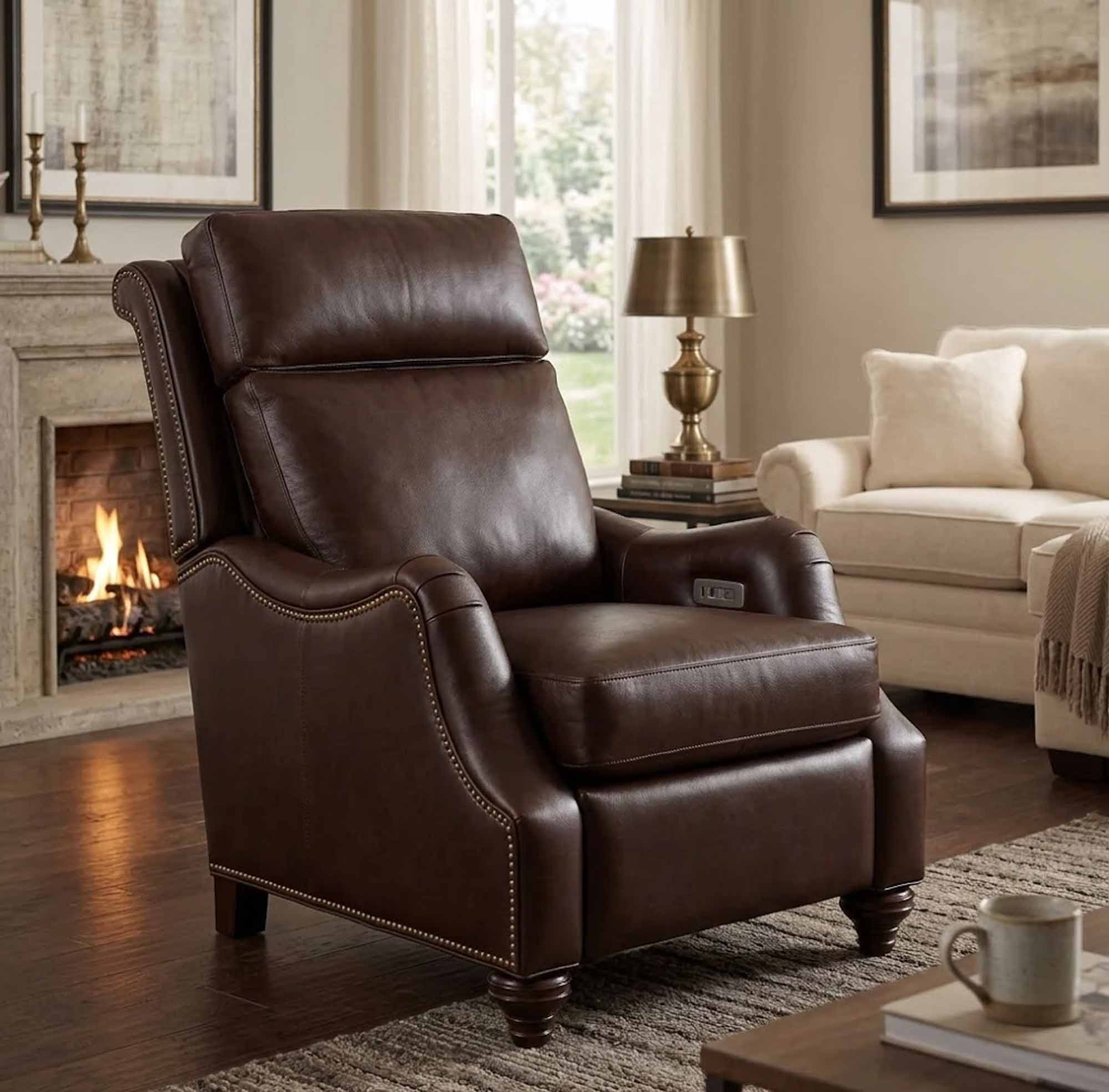 Abigail Leather Power Recliner - Image 3