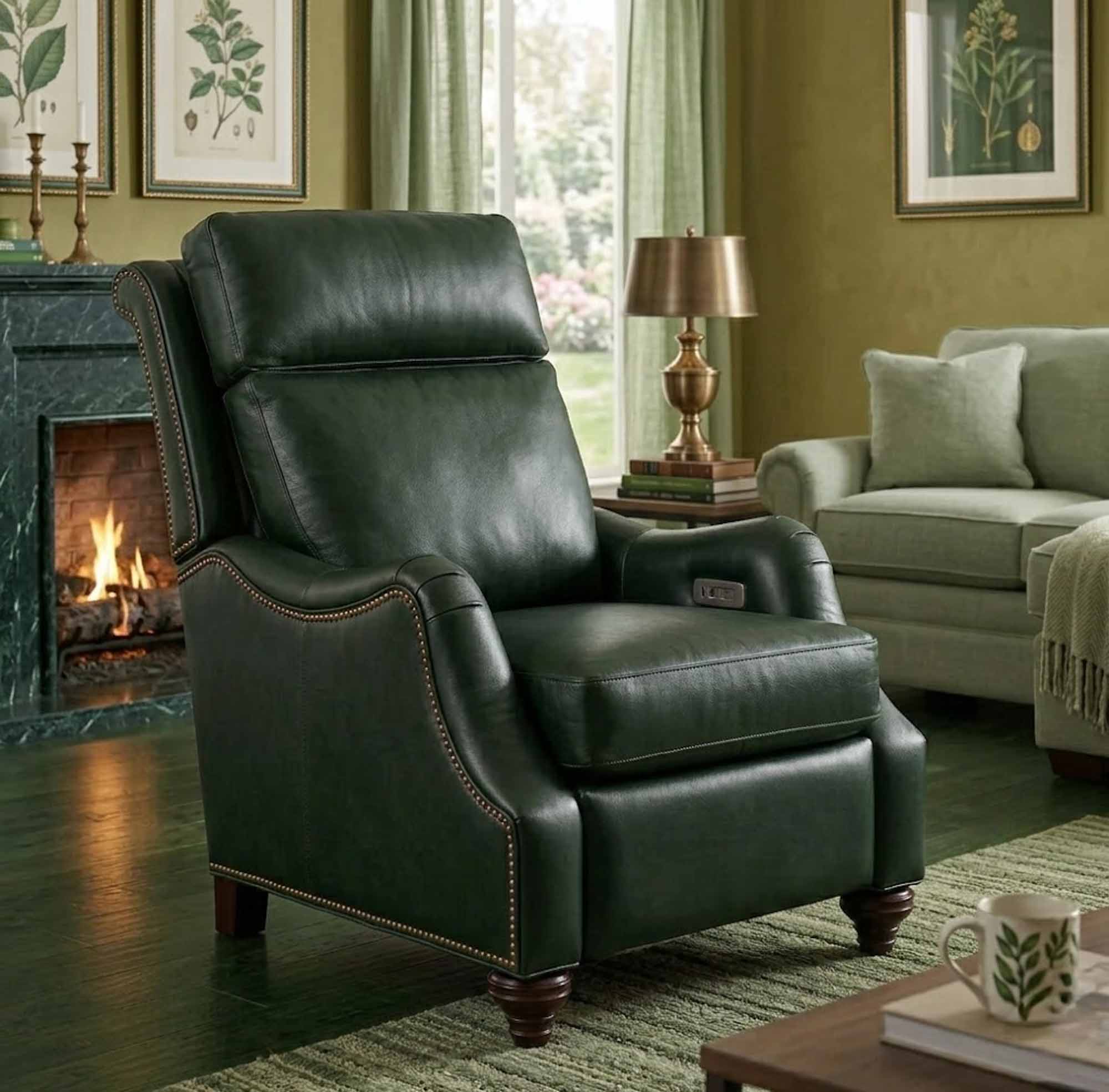 Abigail Leather Power Recliner - Image 4