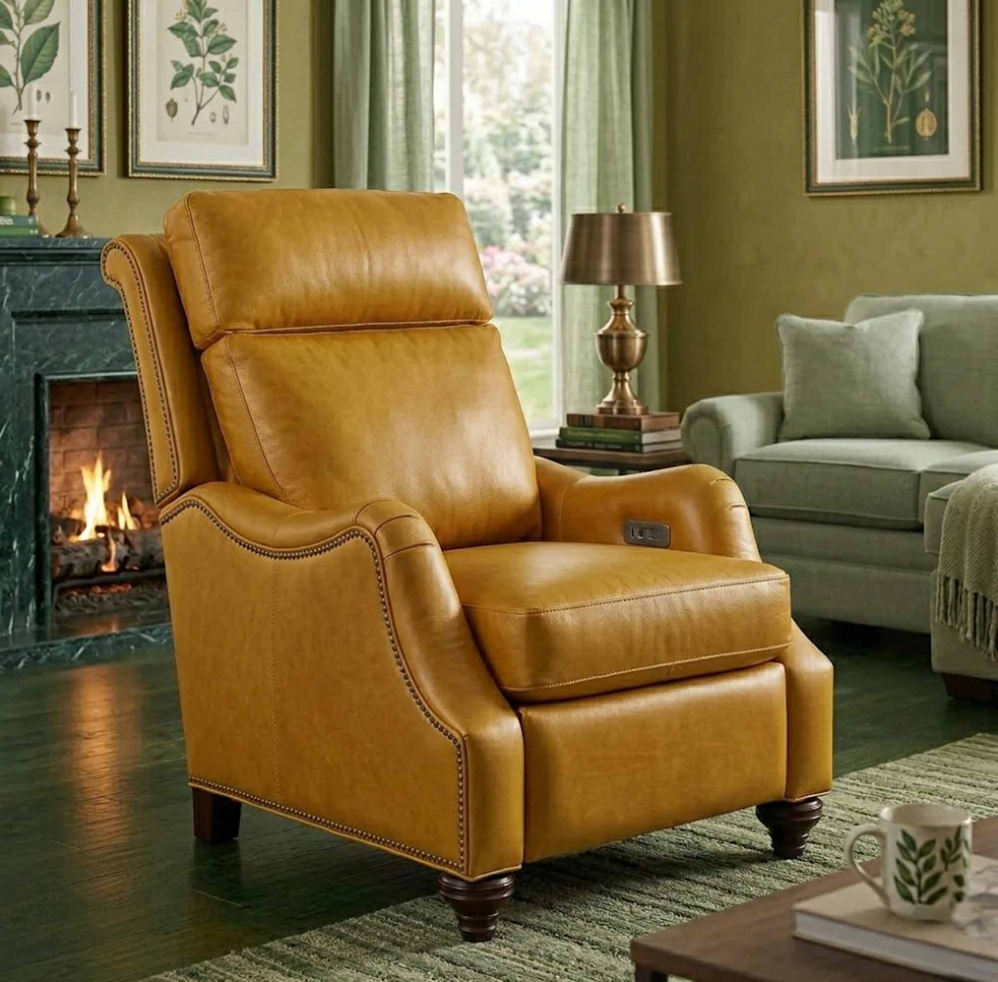 Abigail Leather Power Recliner - Image 5