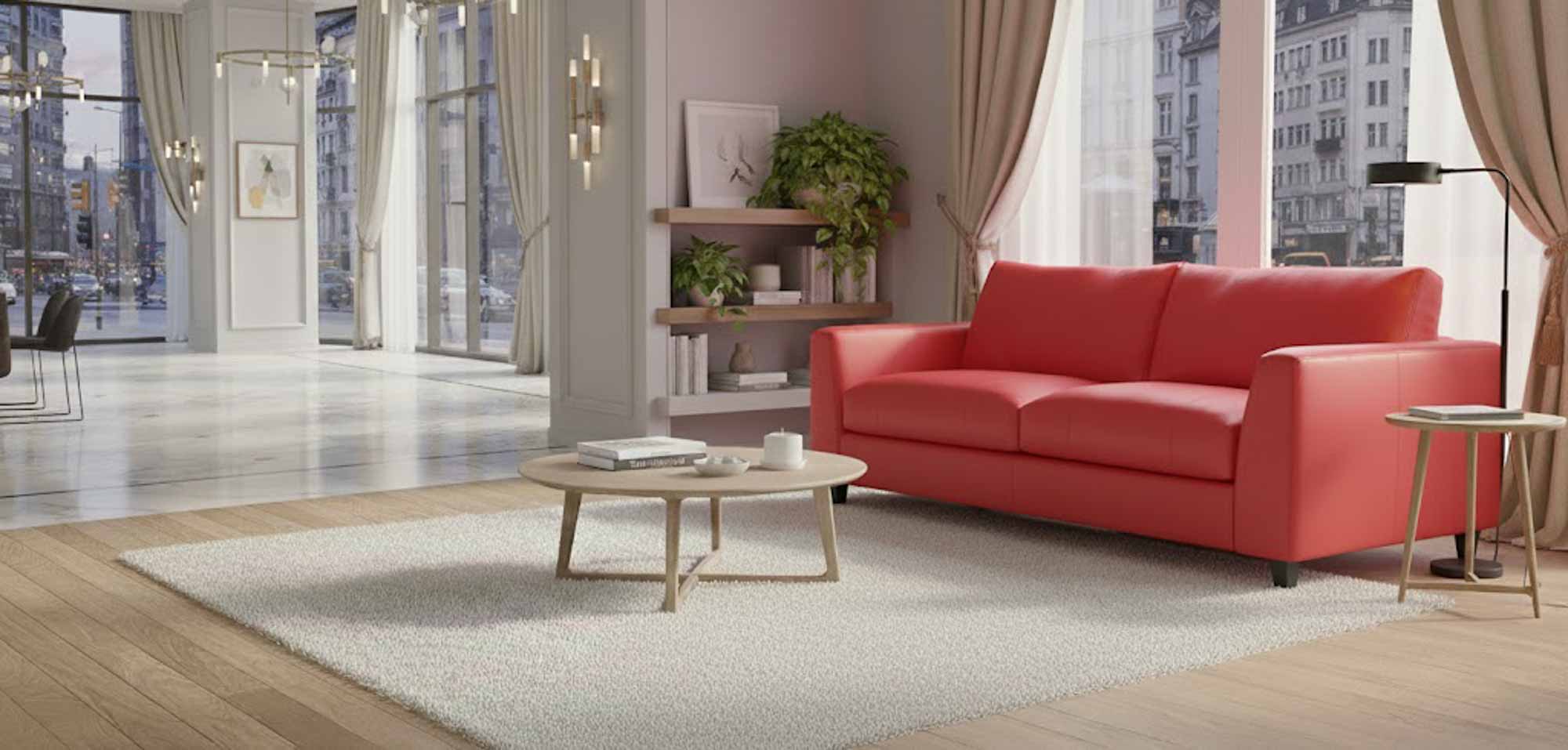 Adele Leather Sofa - Image 6