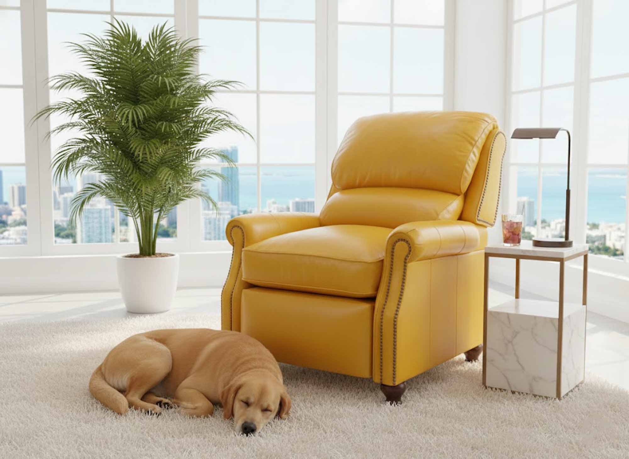 Alan Leather Recliner - Image 3