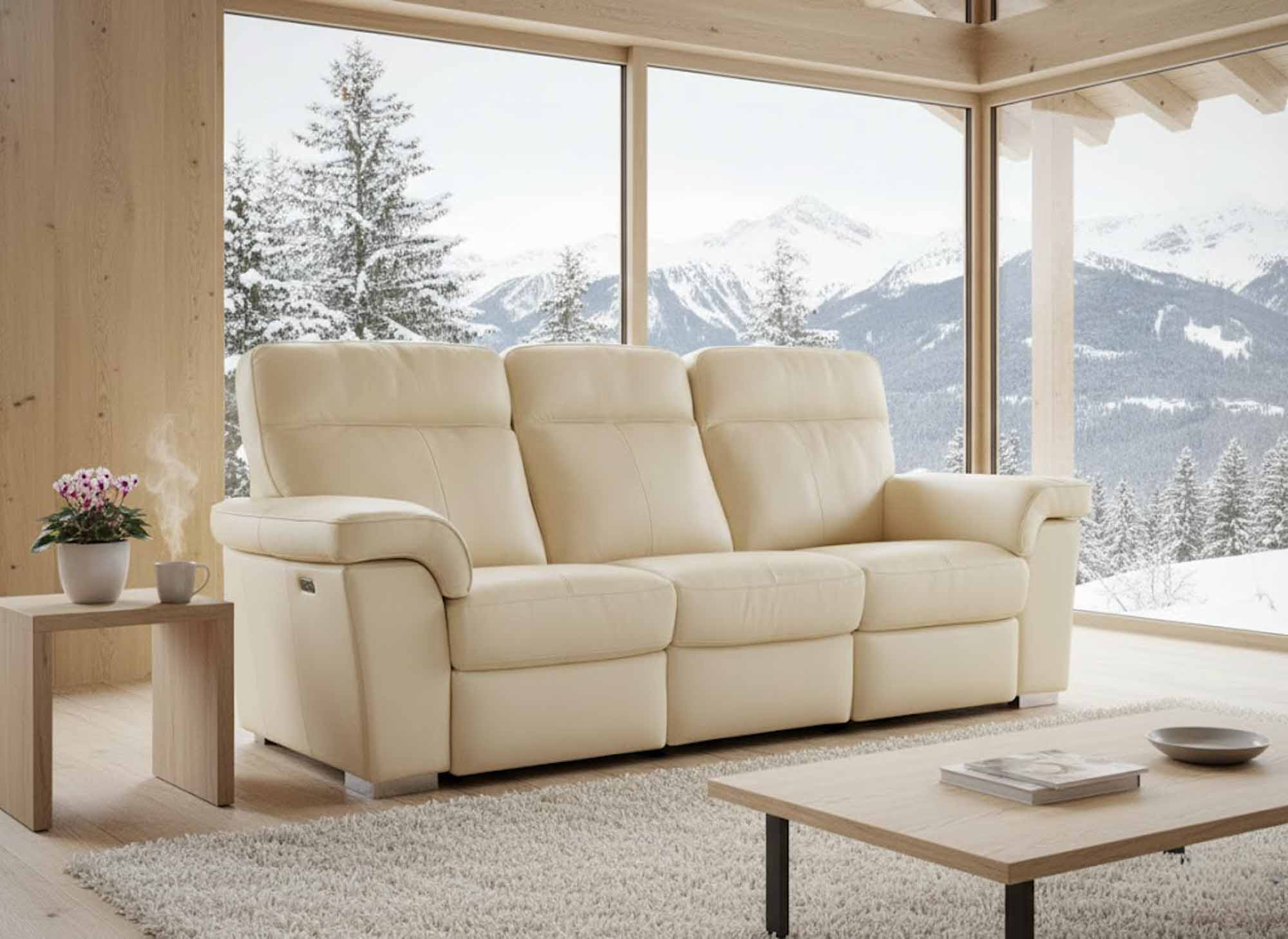 Alaska Leather Power Reclining Sofa With Articulating Headrest - Image 6