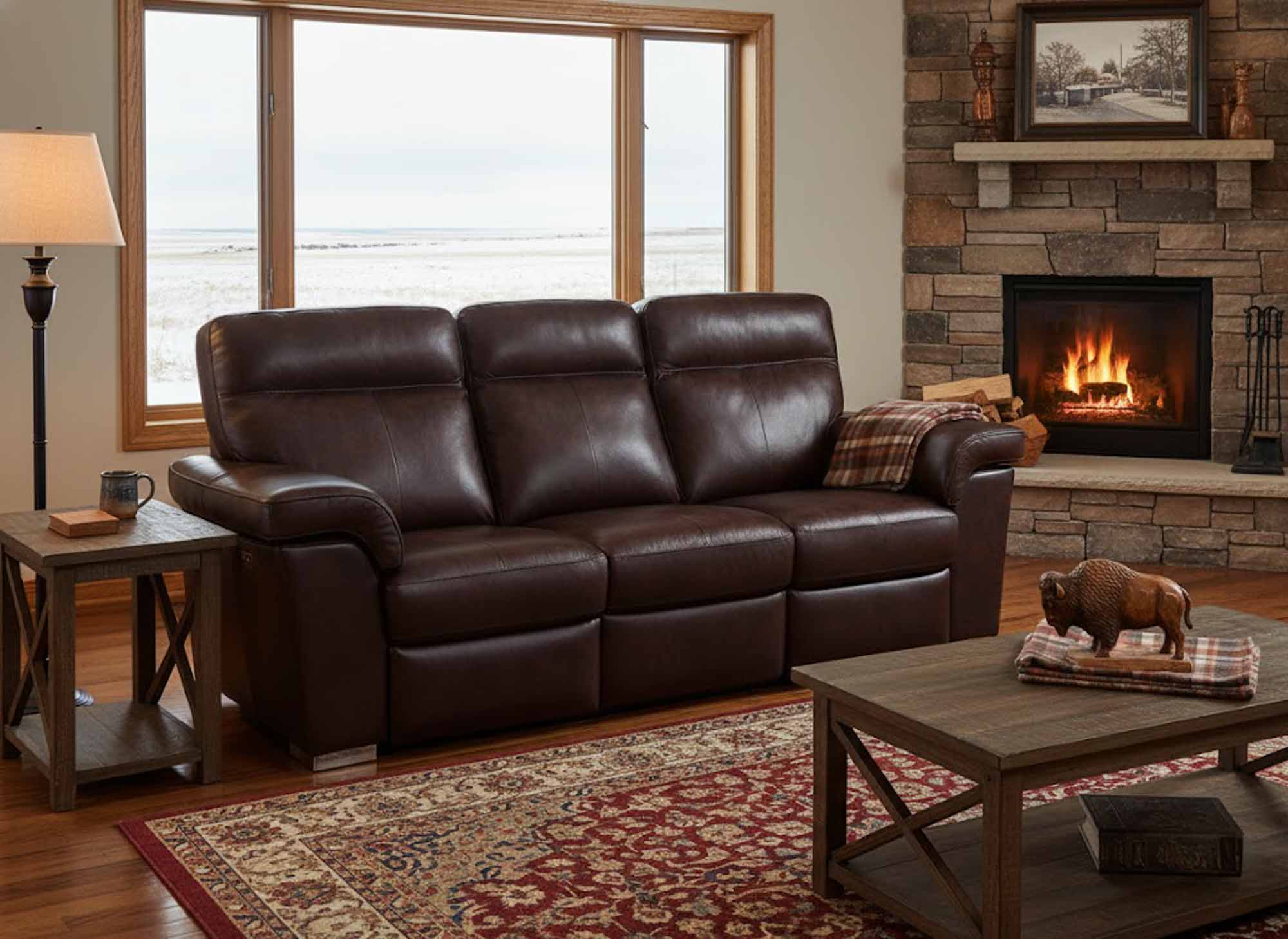 Alaska Leather Power Reclining Sofa With Articulating Headrest - Image 7