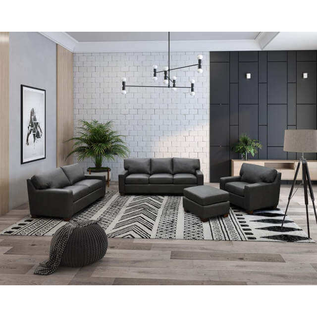 Albany Leather Loveseat - Image 5