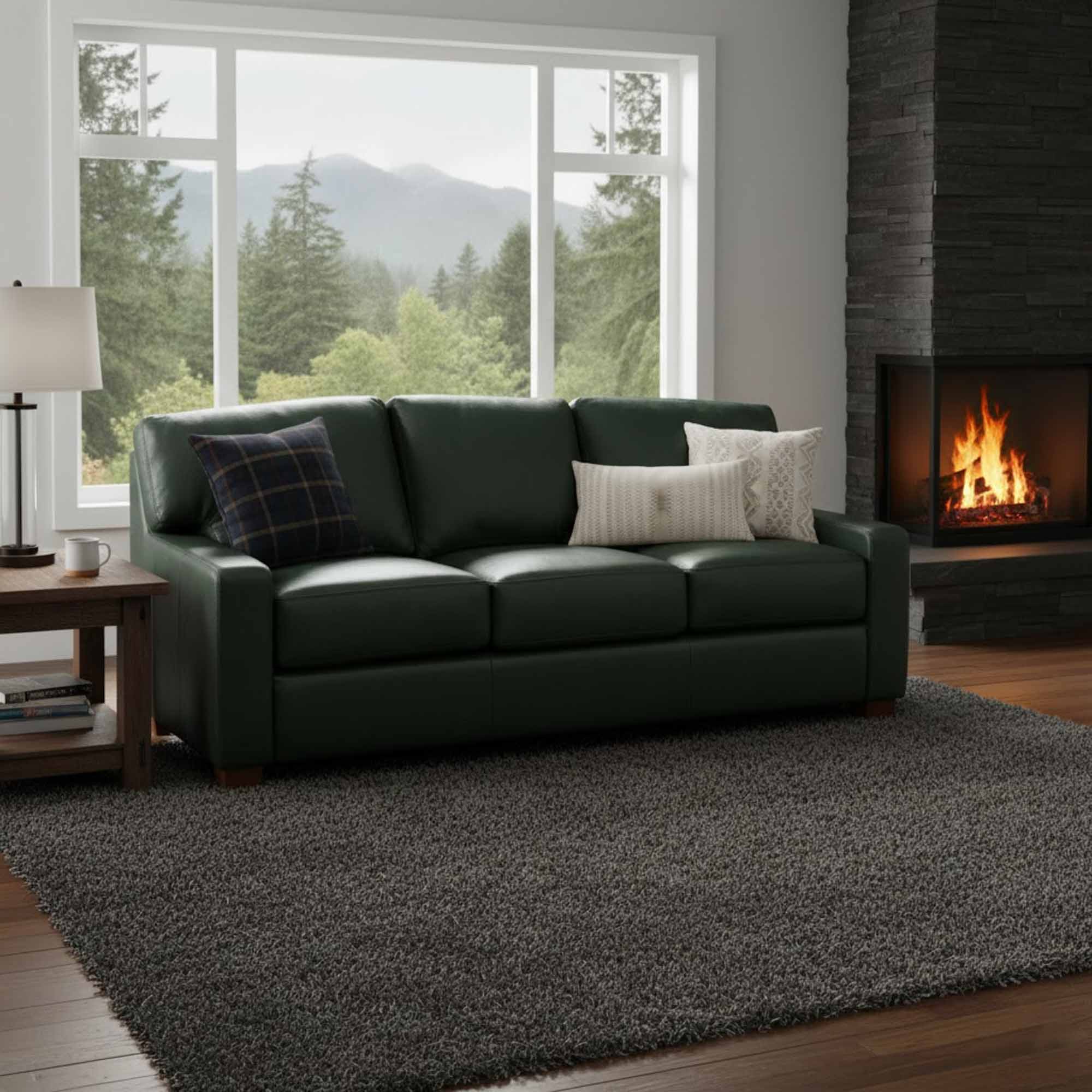 Albany Leather Queen Size Sofa Sleeper - Image 8