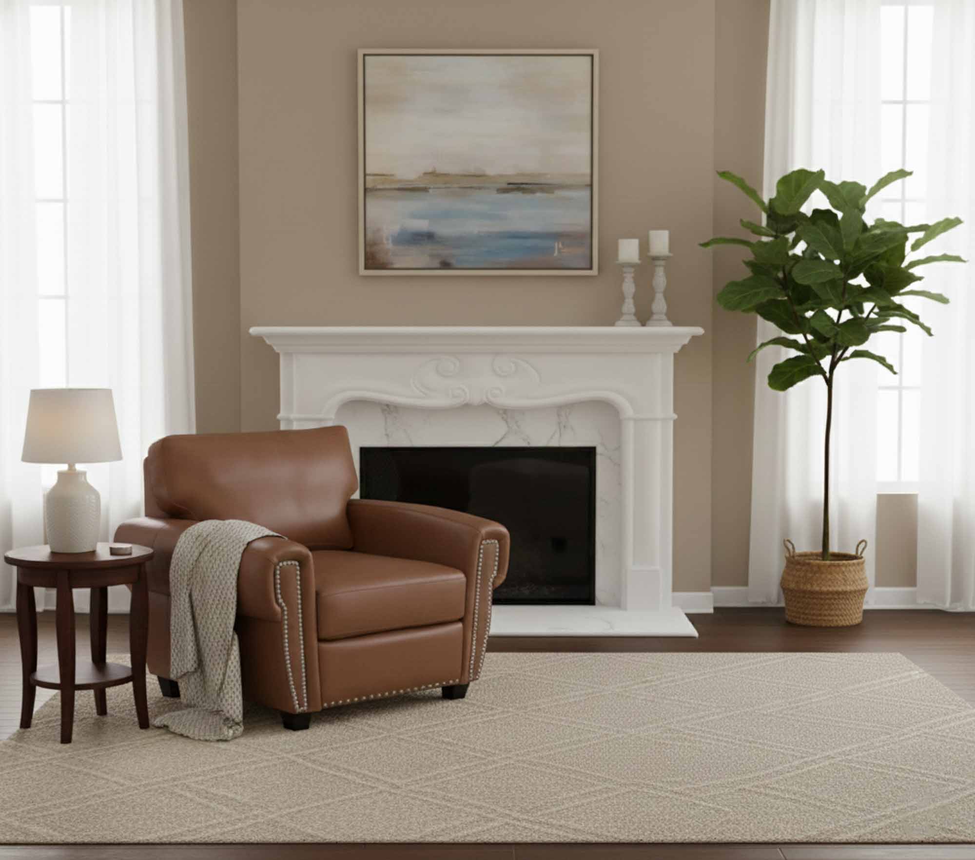 Alden Leather Chair - Image 4