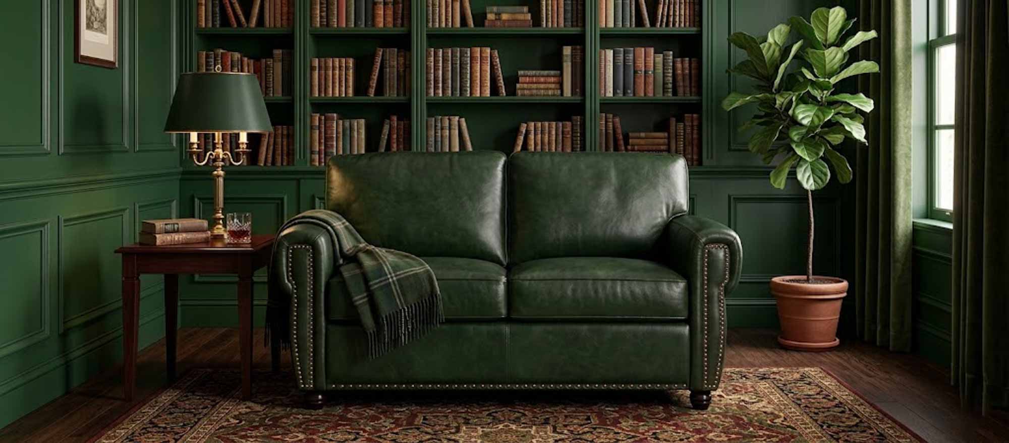 Alden Leather Loveseat - Image 3