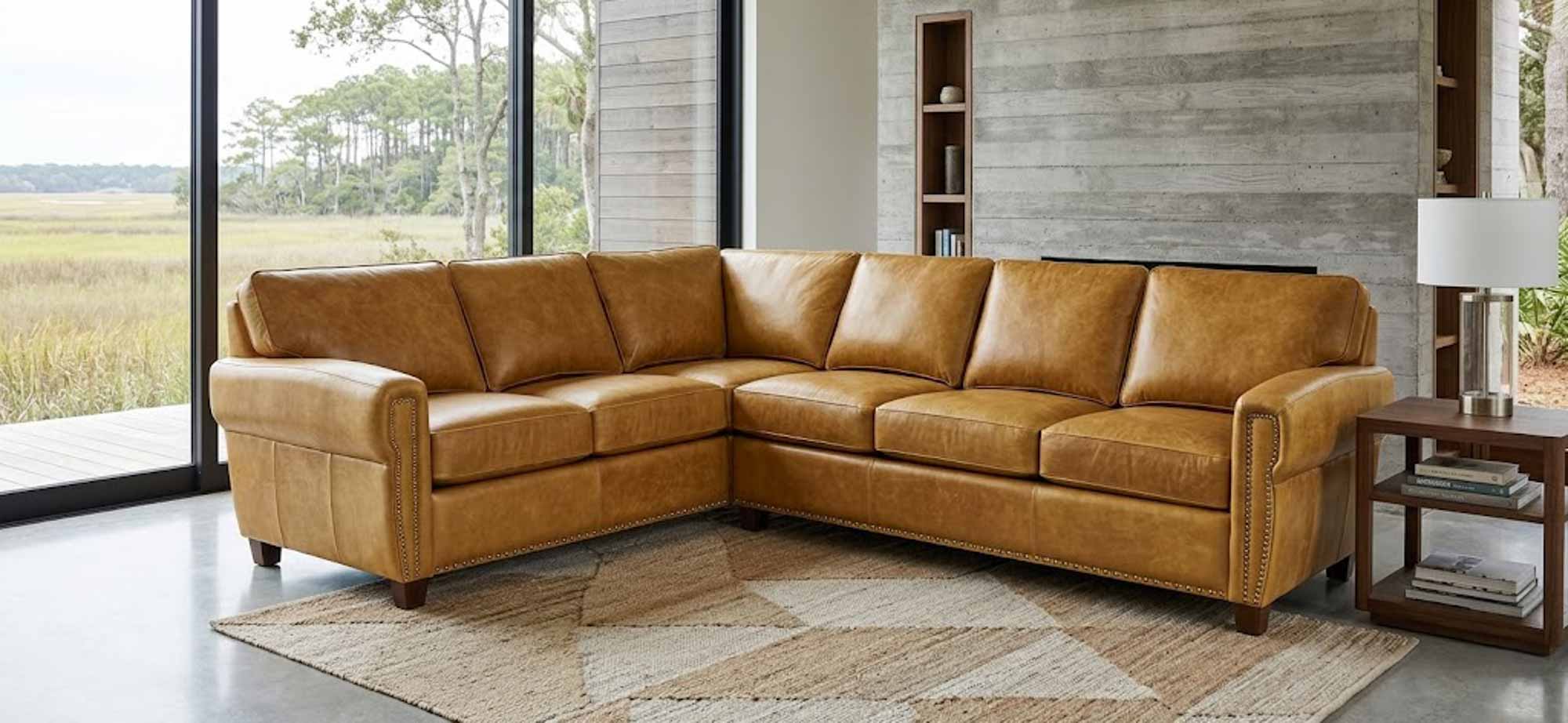 Alden Leather Sectional - Image 3
