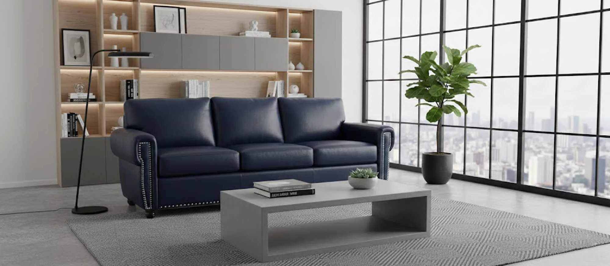 Alden Leather Sofa - Image 6