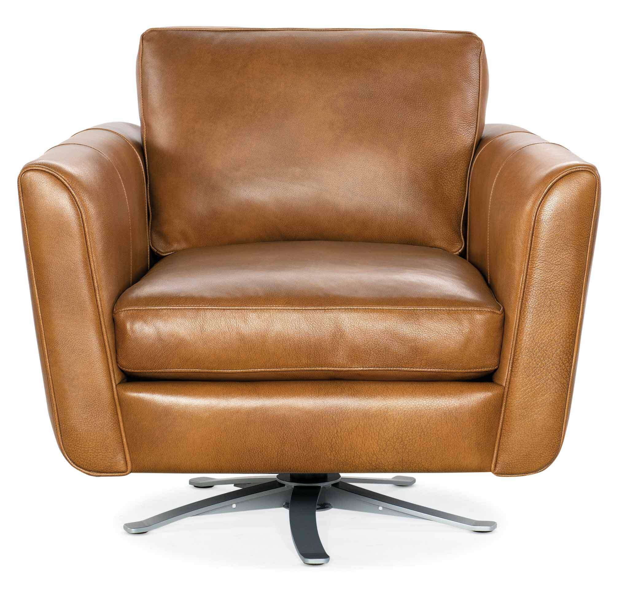 Alora Leather Swivel Chair - Image 2