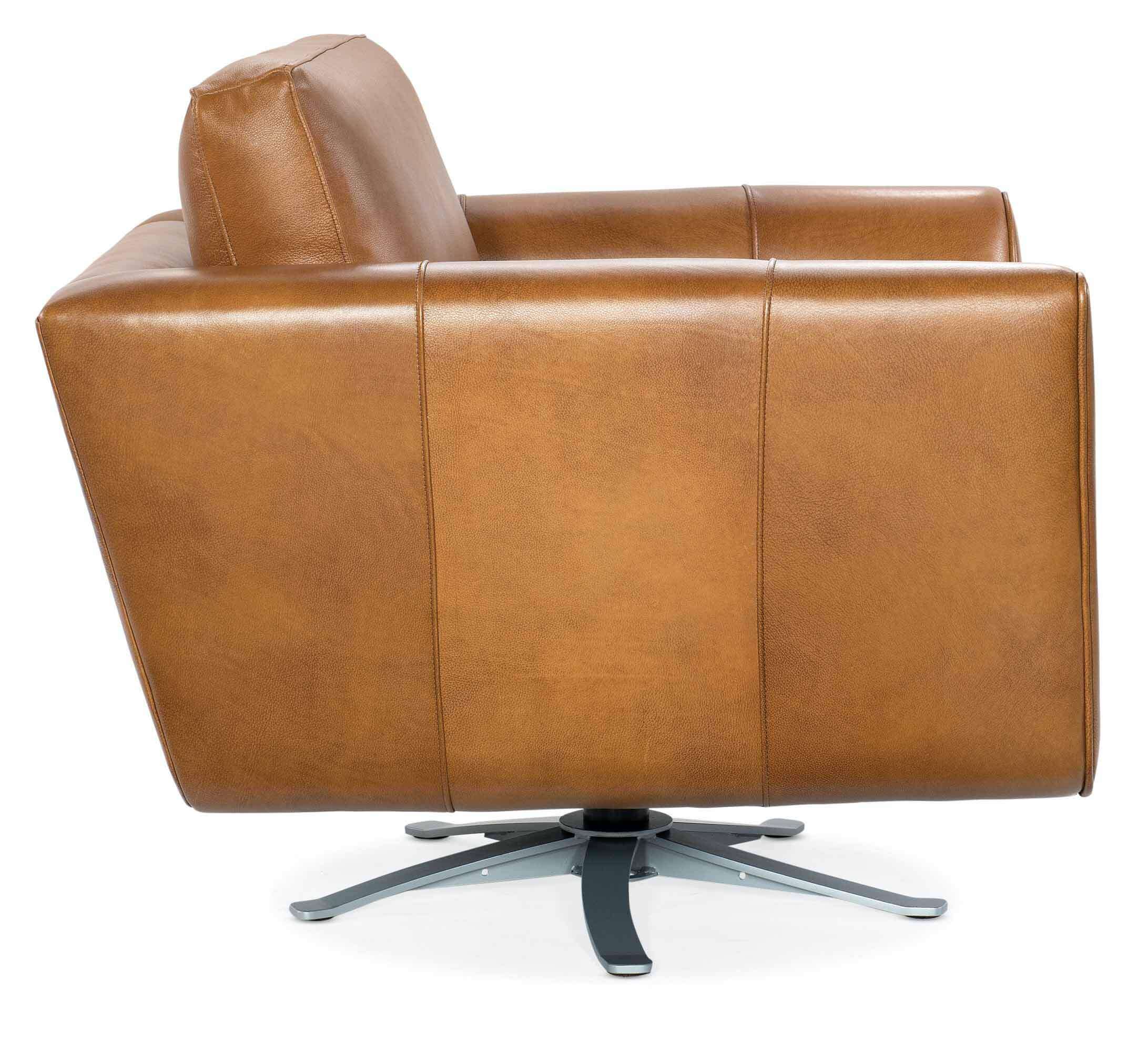 Alora Leather Swivel Chair - Image 3