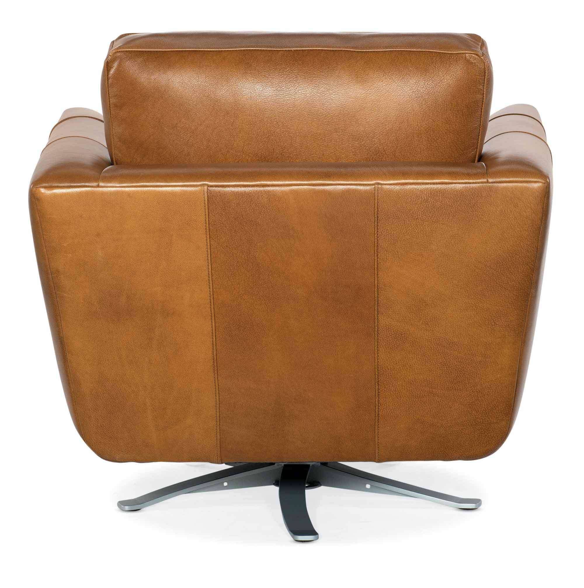 Alora Leather Swivel Chair - Image 4