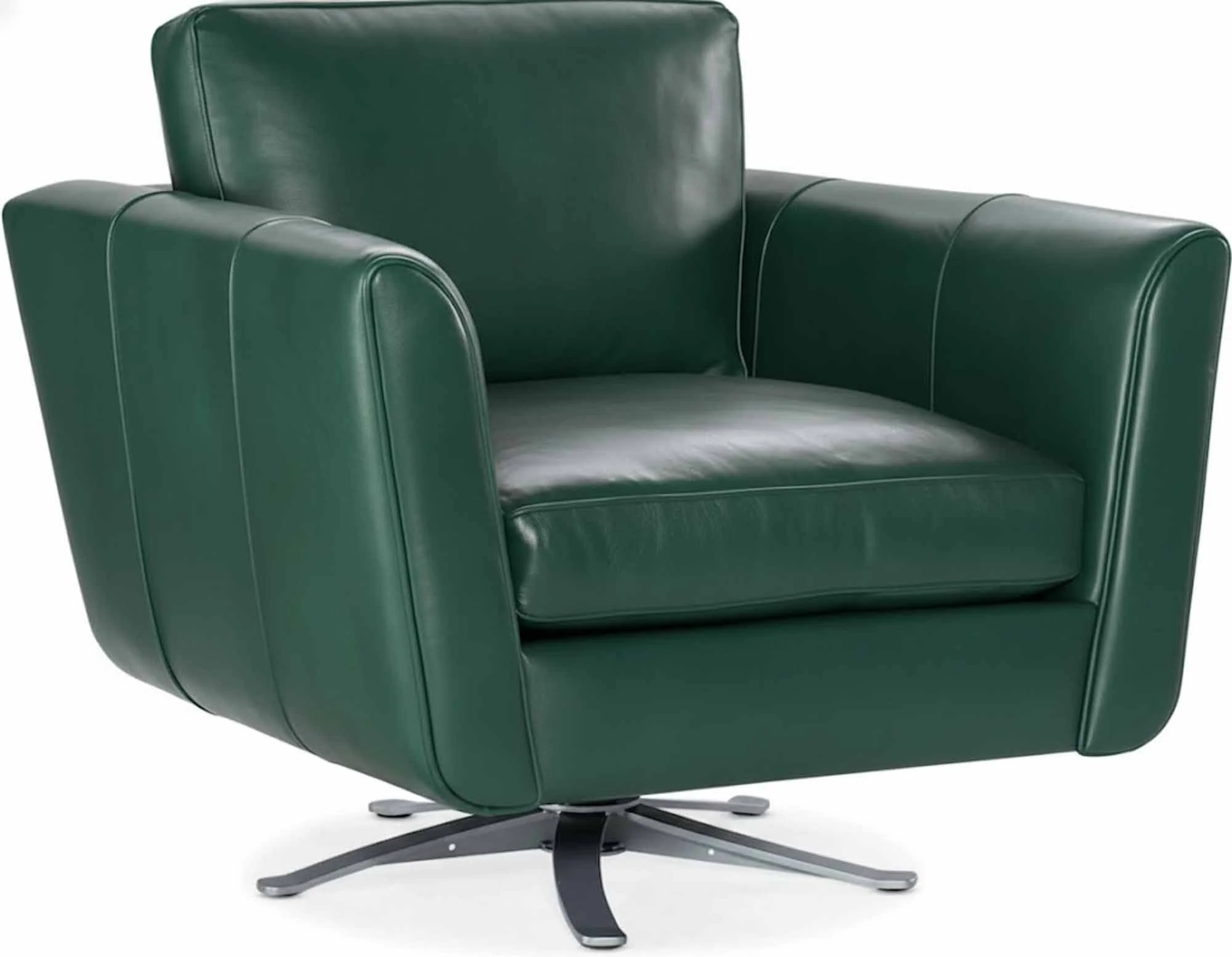 Alora Leather Swivel Chair - Image 5