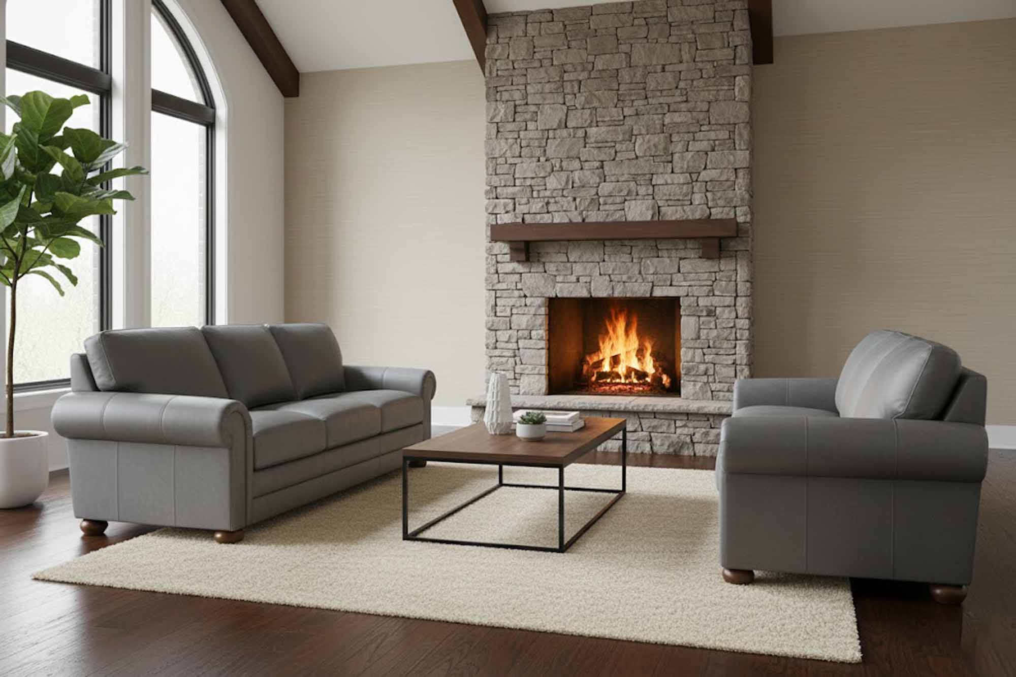 Alpharetta Leather Sofa - Image 4