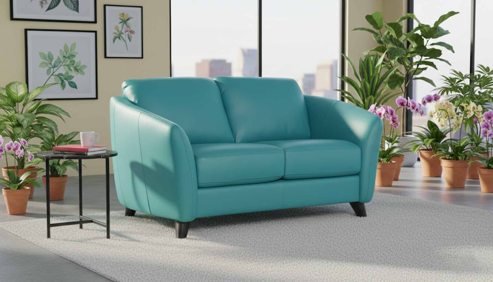 Alula Leather Loveseat - Image 12