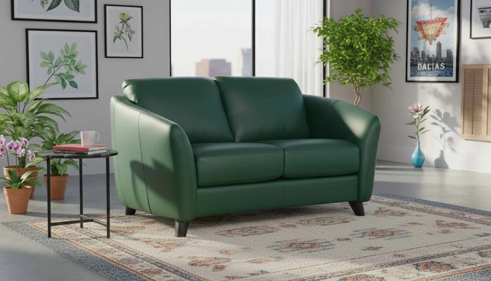 Alula Leather Loveseat - Image 14