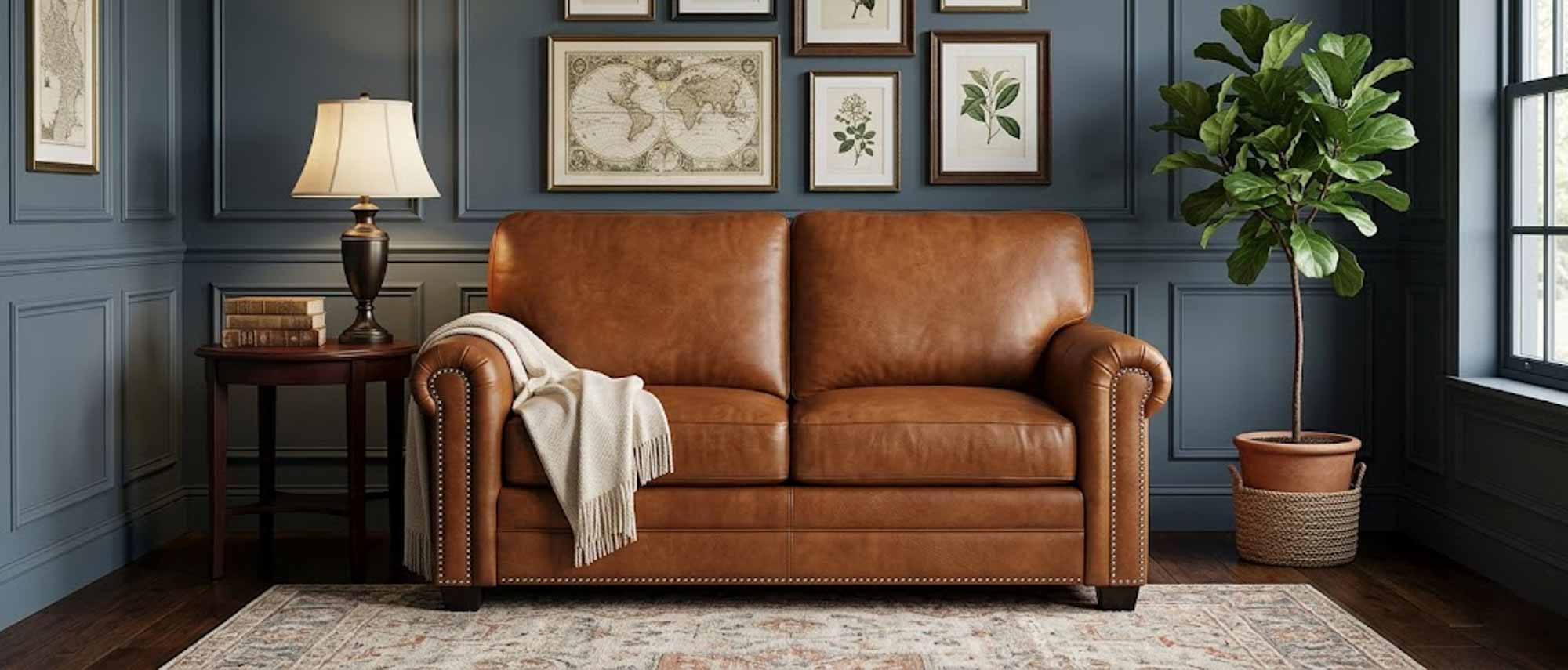 Americano Leather Loveseat - Image 2