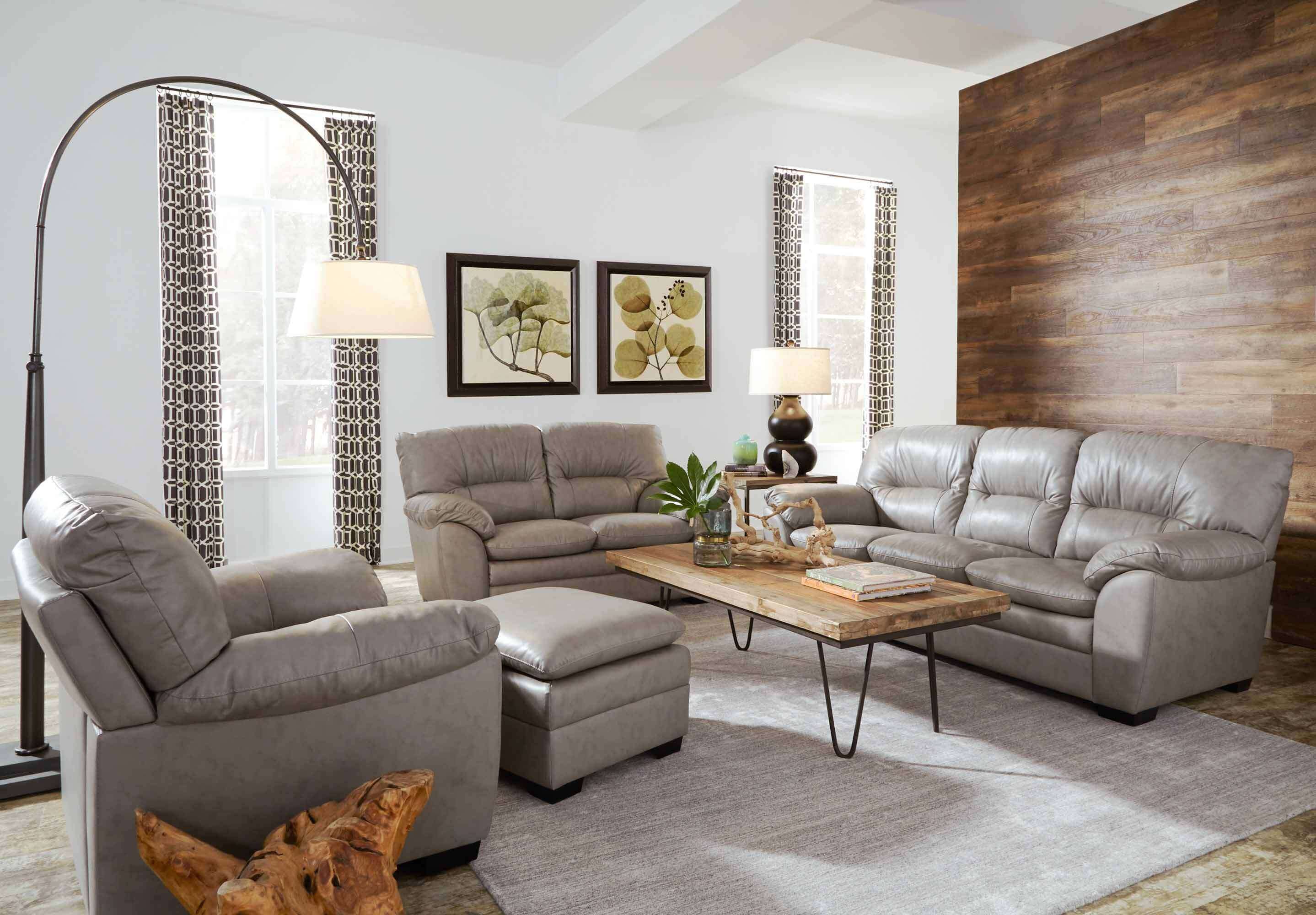 Amisk Leather Loveseat - Image 8