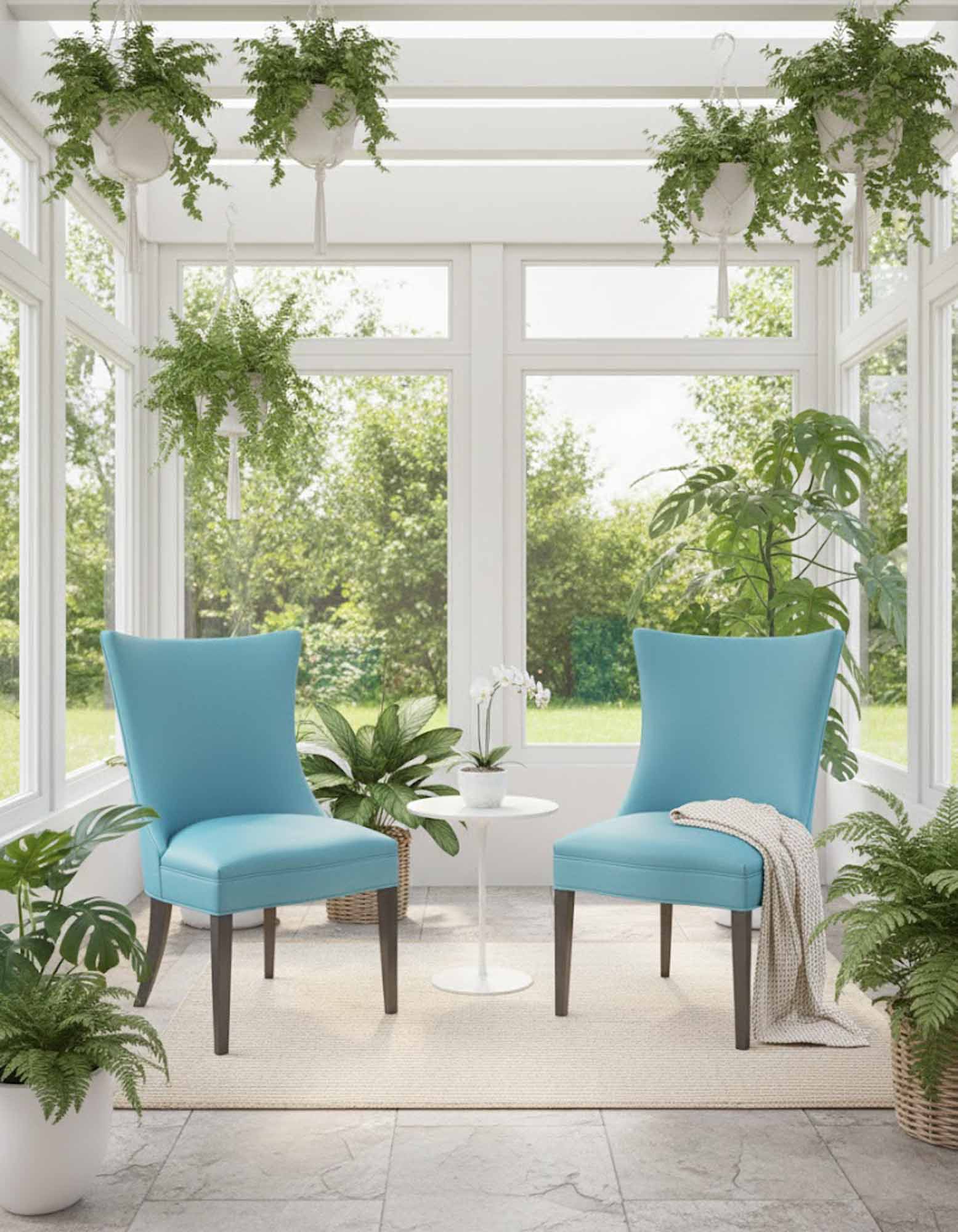 Andi Leather Accent-Dining Chair - Image 3