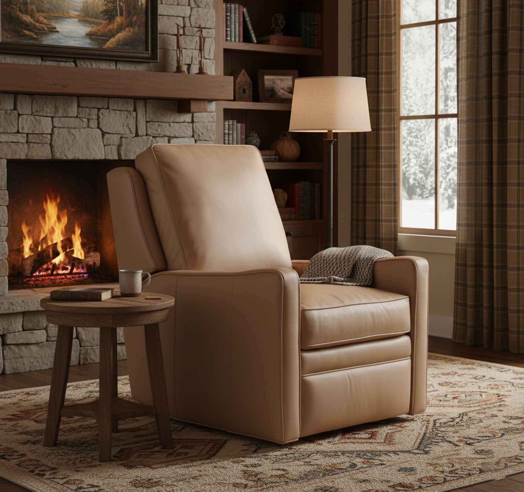 Ani Leather Wall Hugger Recliner - Image 7