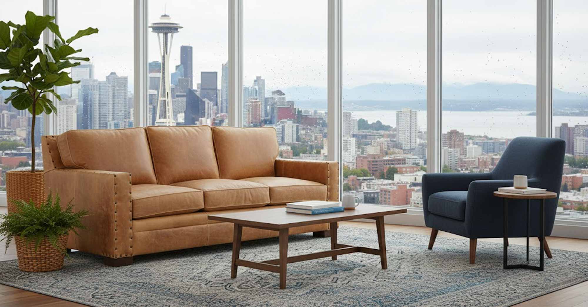 Arabela Leather Queen Size Sofa Sleeper - Image 3