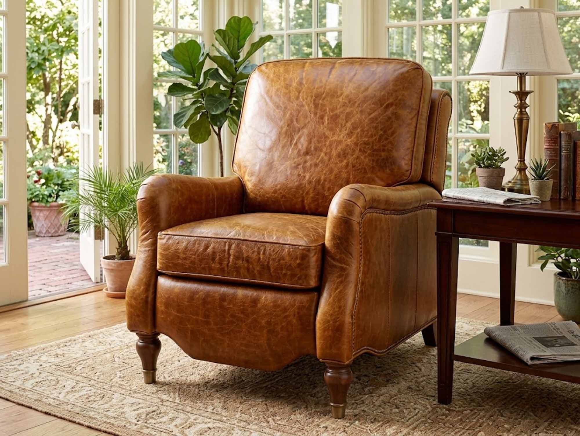 Ashley Leather Recliner - Image 4
