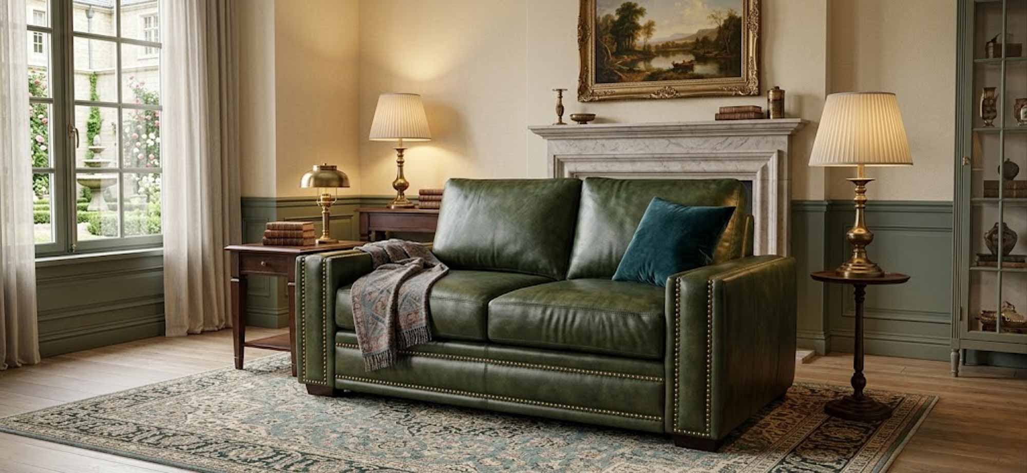 Ashton Leather Loveseat - Image 3