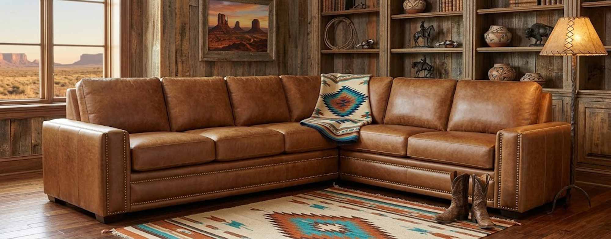 Ashton Leather Sectional - Image 6