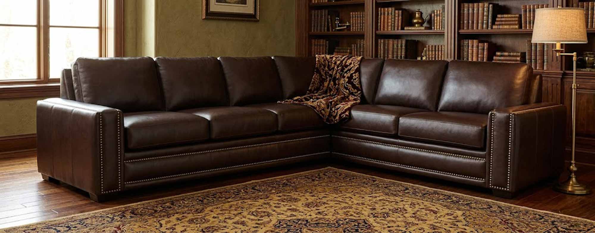Ashton Leather Sectional - Image 7