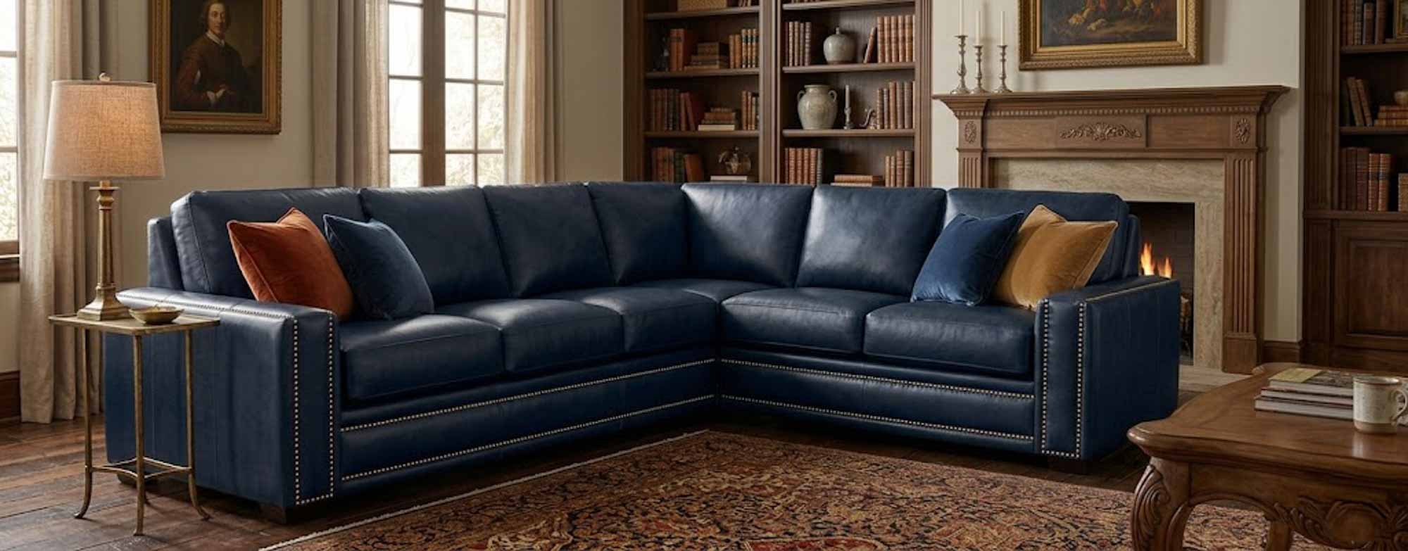 Ashton Leather Sectional - Image 8