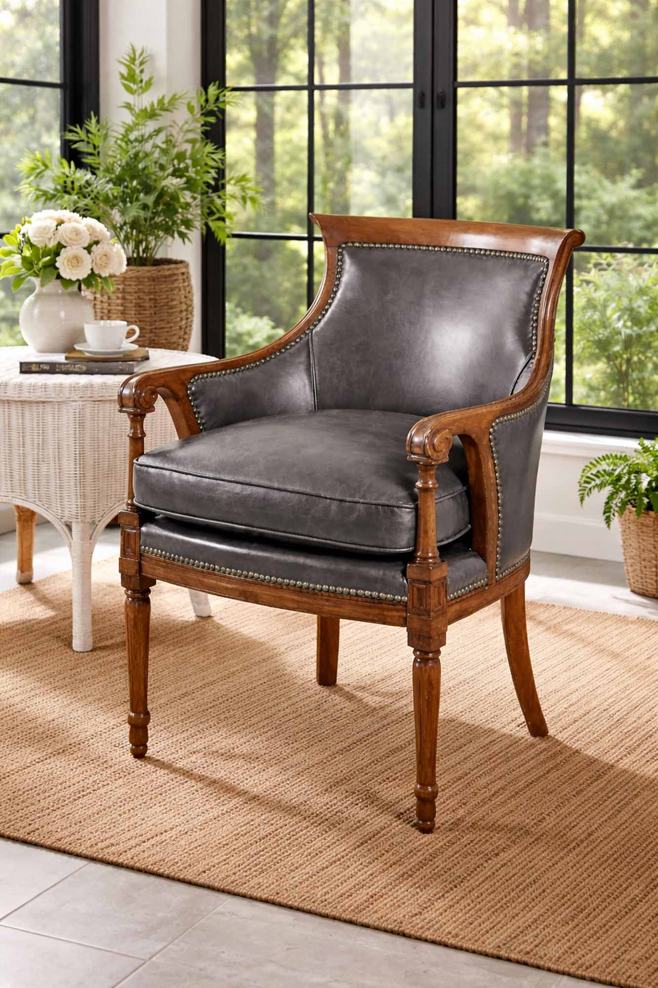 Augusta Leather Chair - Image 5