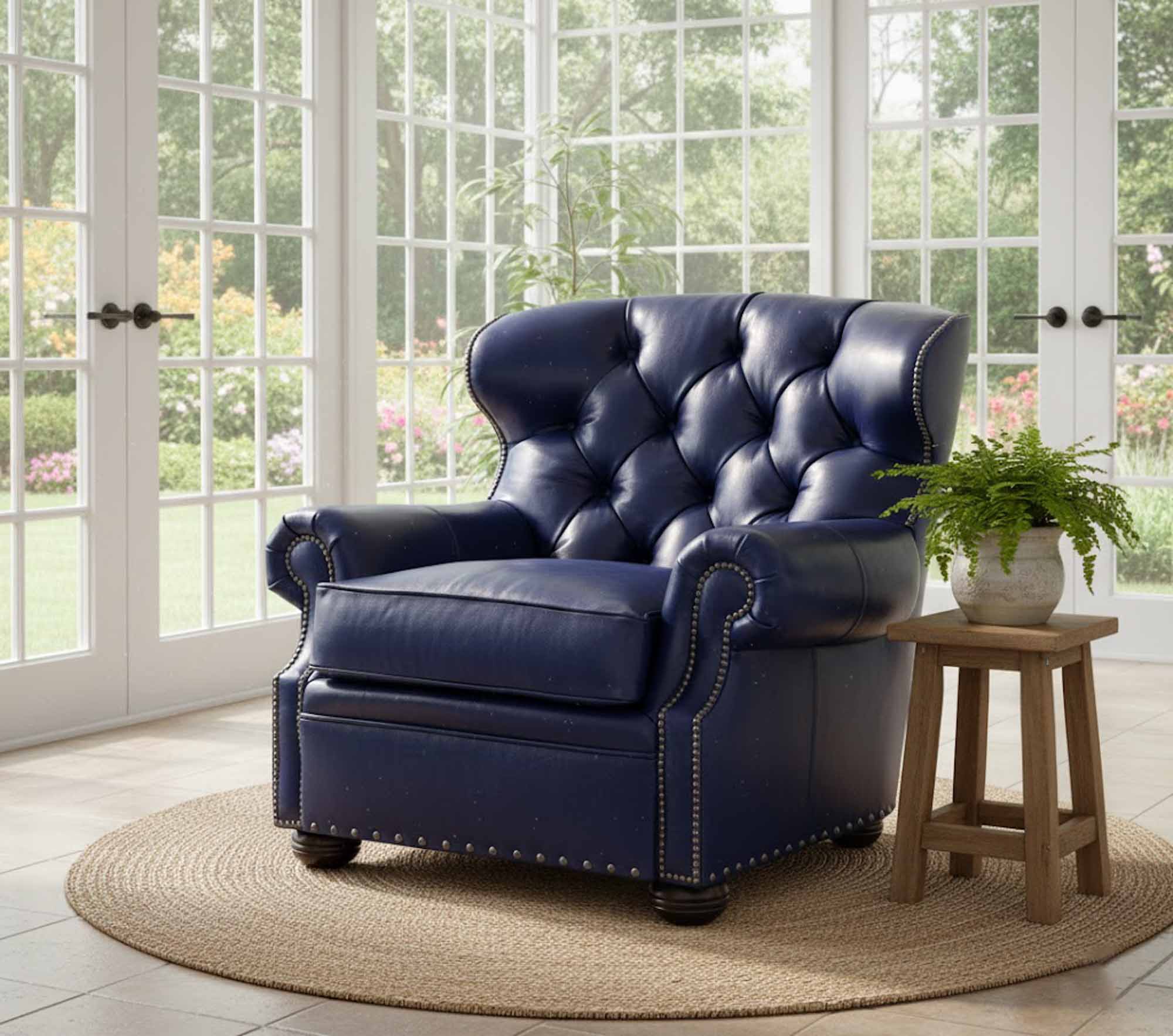 Augustus Leather Chair - Image 3