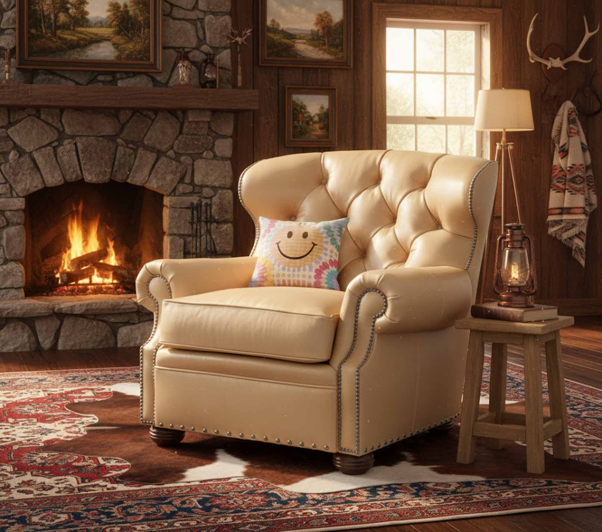 Augustus Leather Chair - Image 4