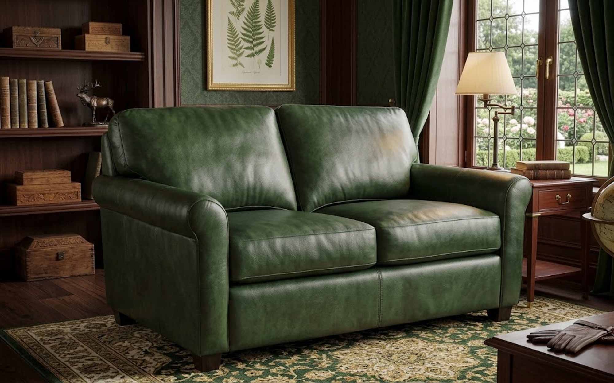 Austin Leather Loveseat - Image 4