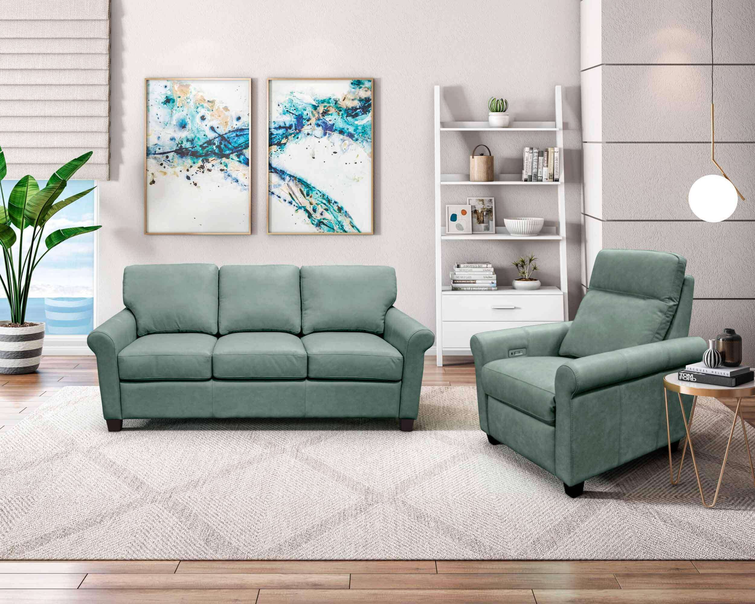 Austin Leather Sofa - Image 7
