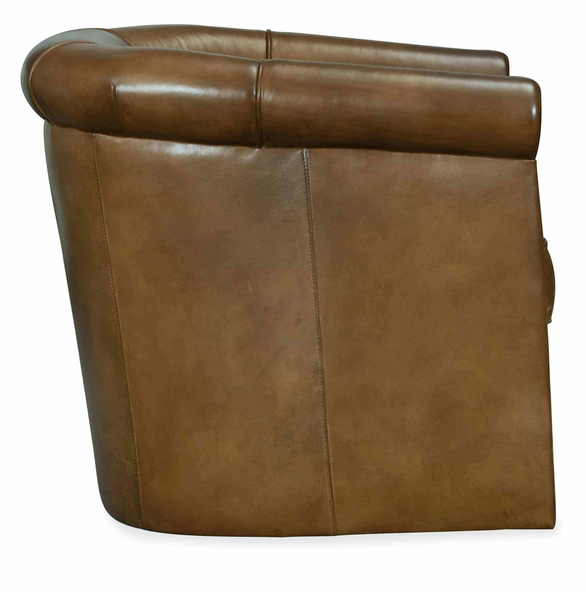 Axton Leather Swivel Chair - Image 2