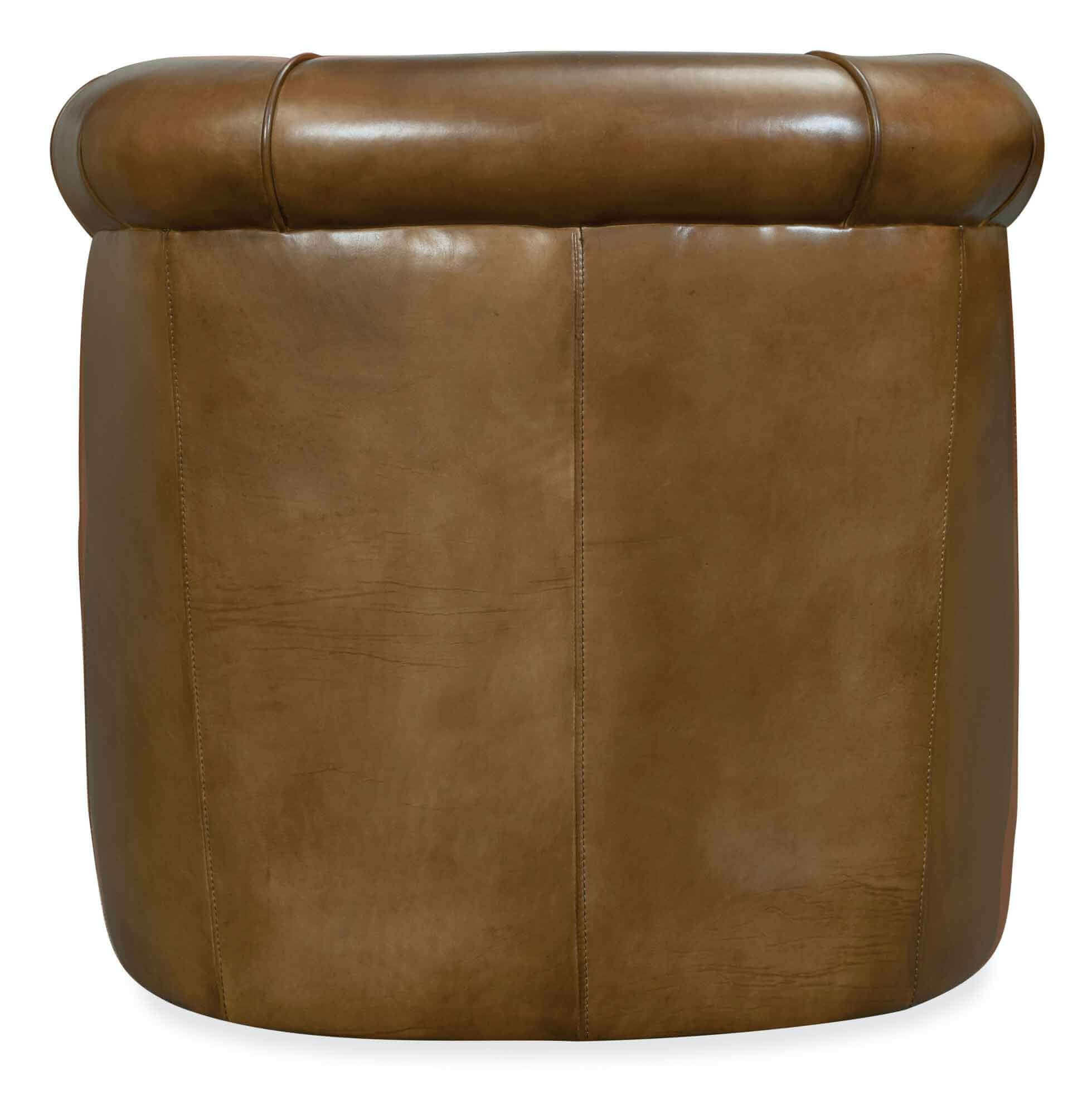 Axton Leather Swivel Chair - Image 3