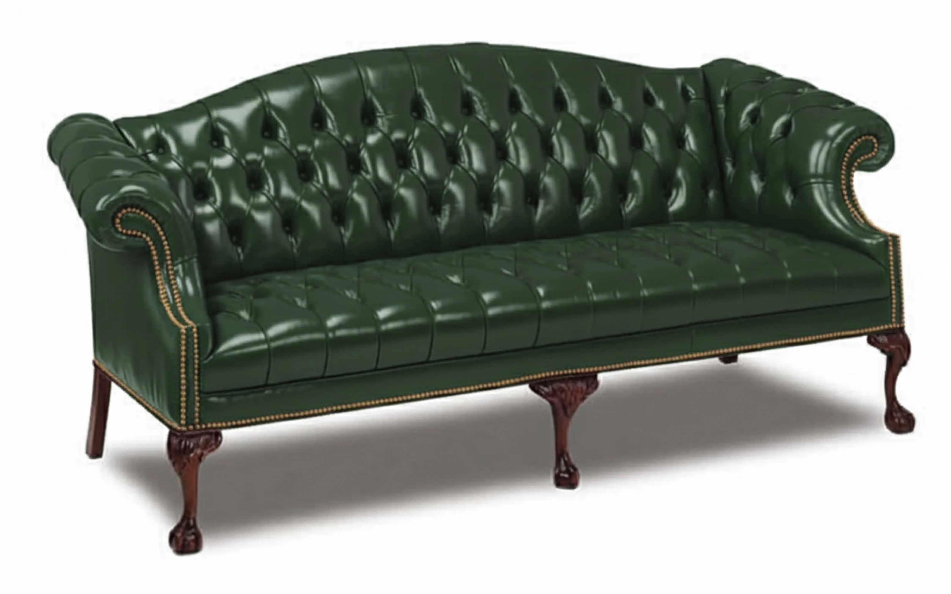Ball In Claw Leather Sofa - Image 4