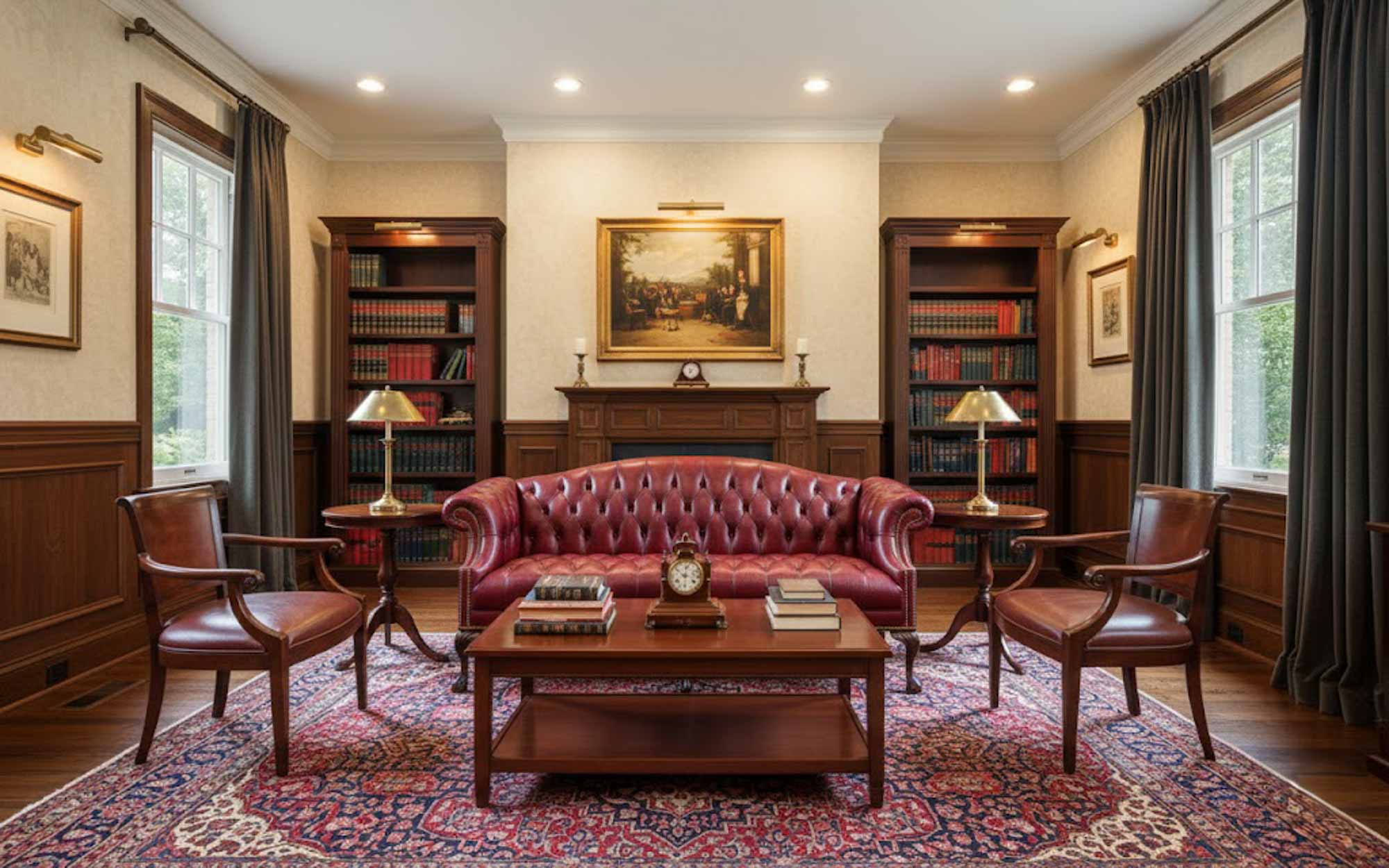 Ball In Claw Leather Sofa - Image 6