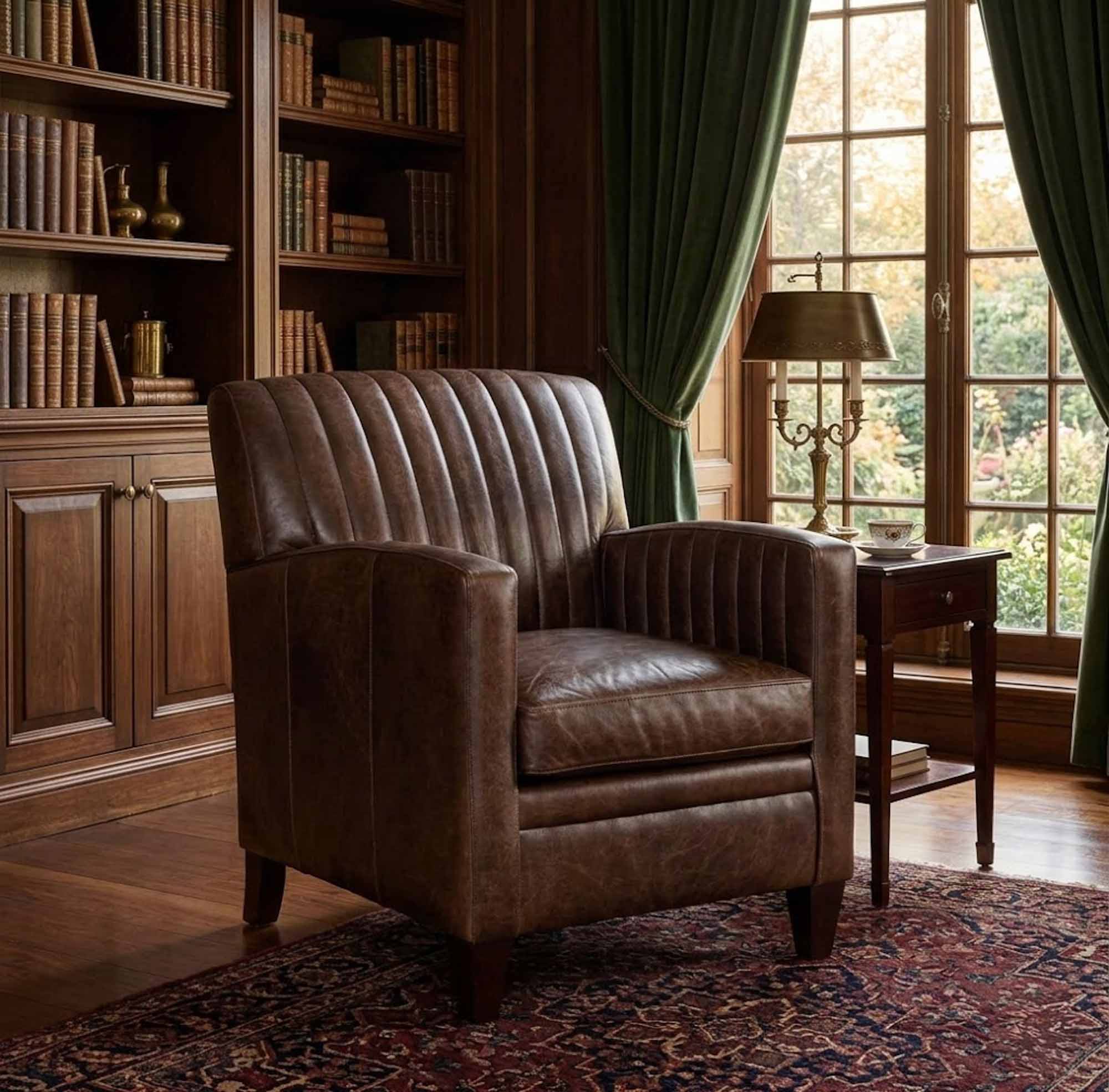 Barnabus Leather Chair - Image 7