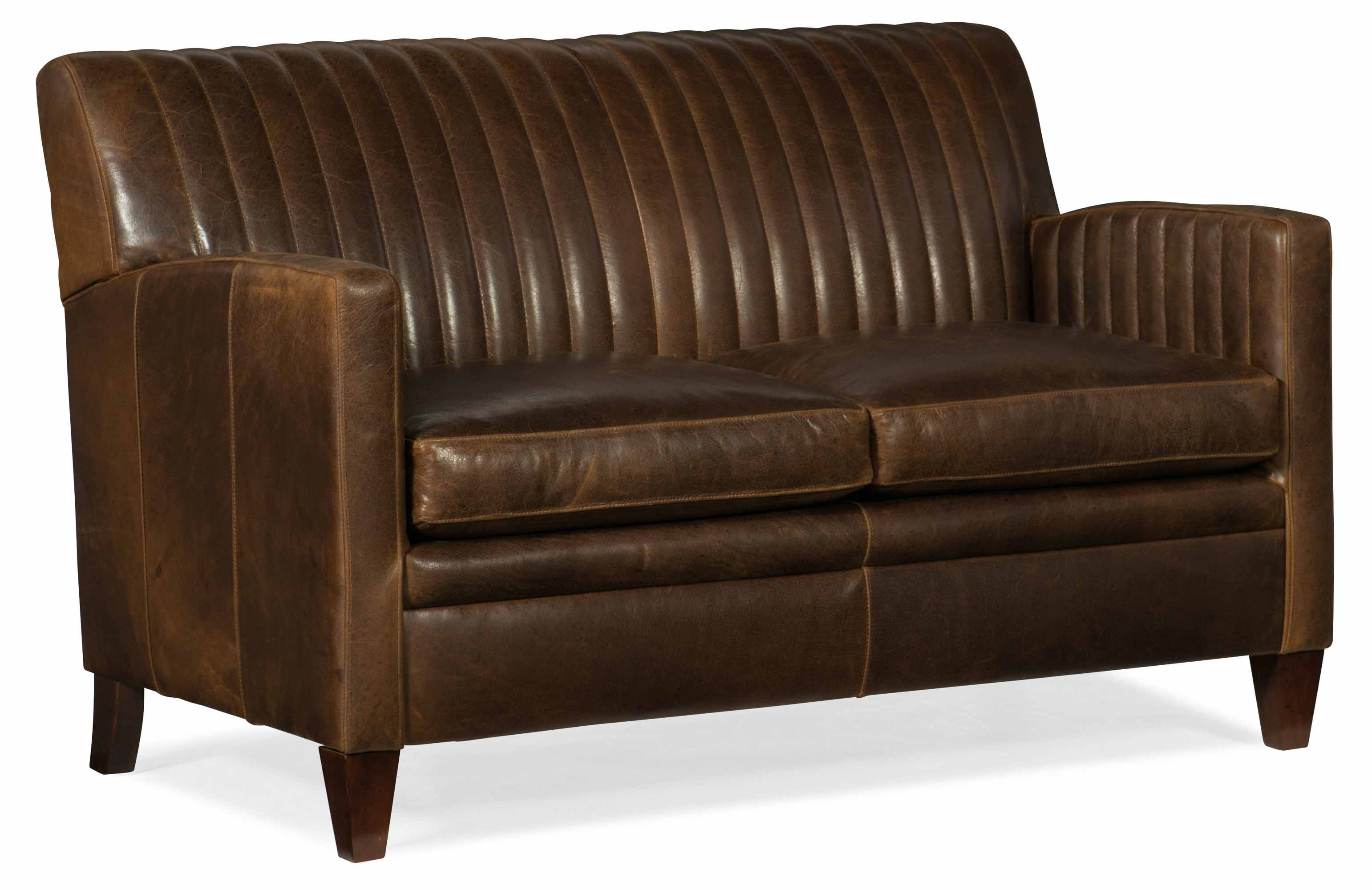Barnabus Leather Loveseat
