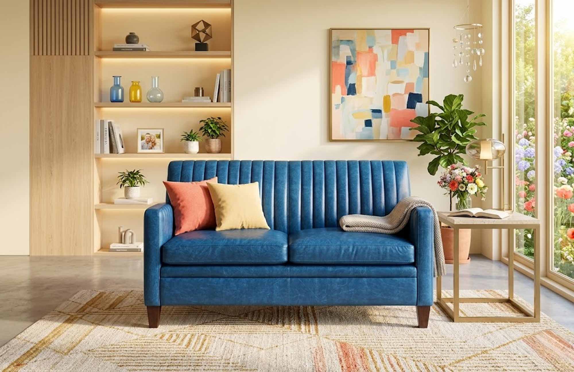 Barnabus Leather Loveseat - Image 6