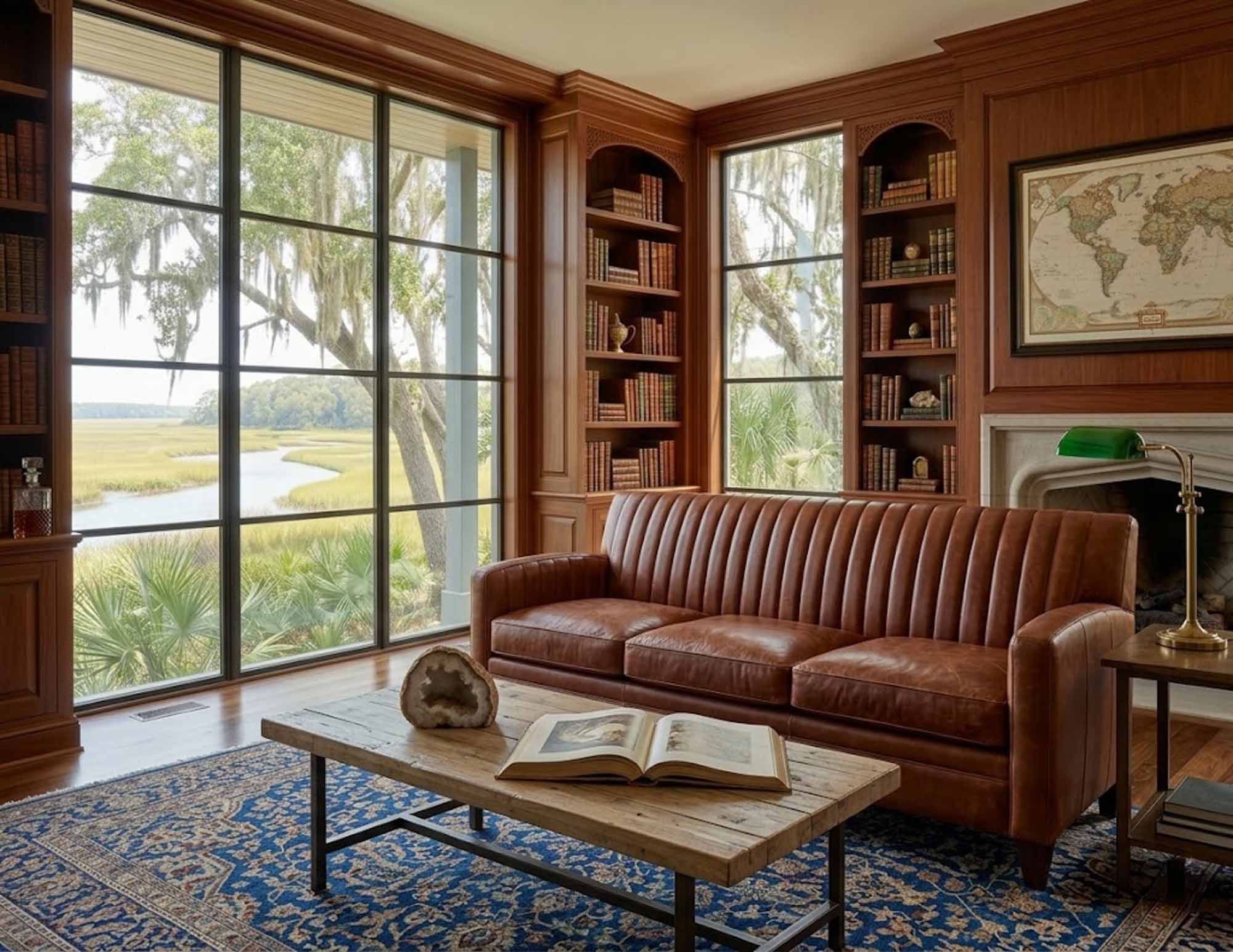 Barnabus Leather Sofa - Image 7