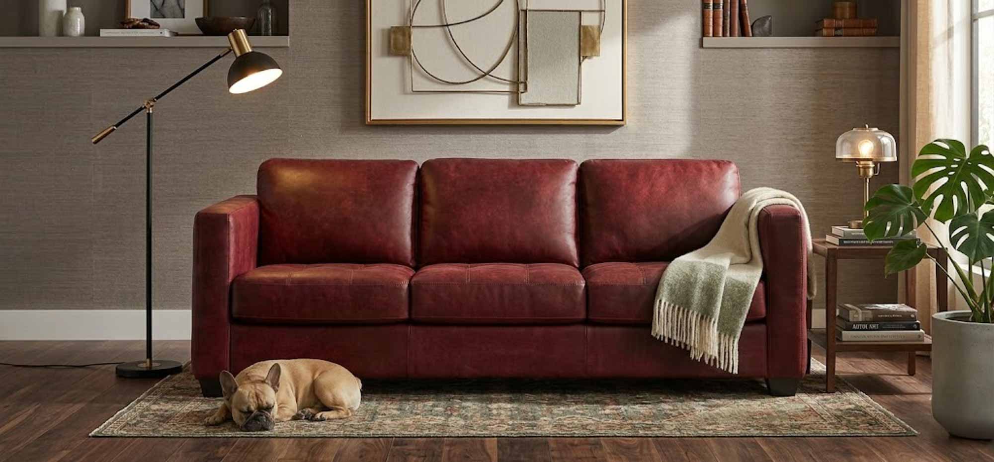 Barrett Leather Sofa - Image 10